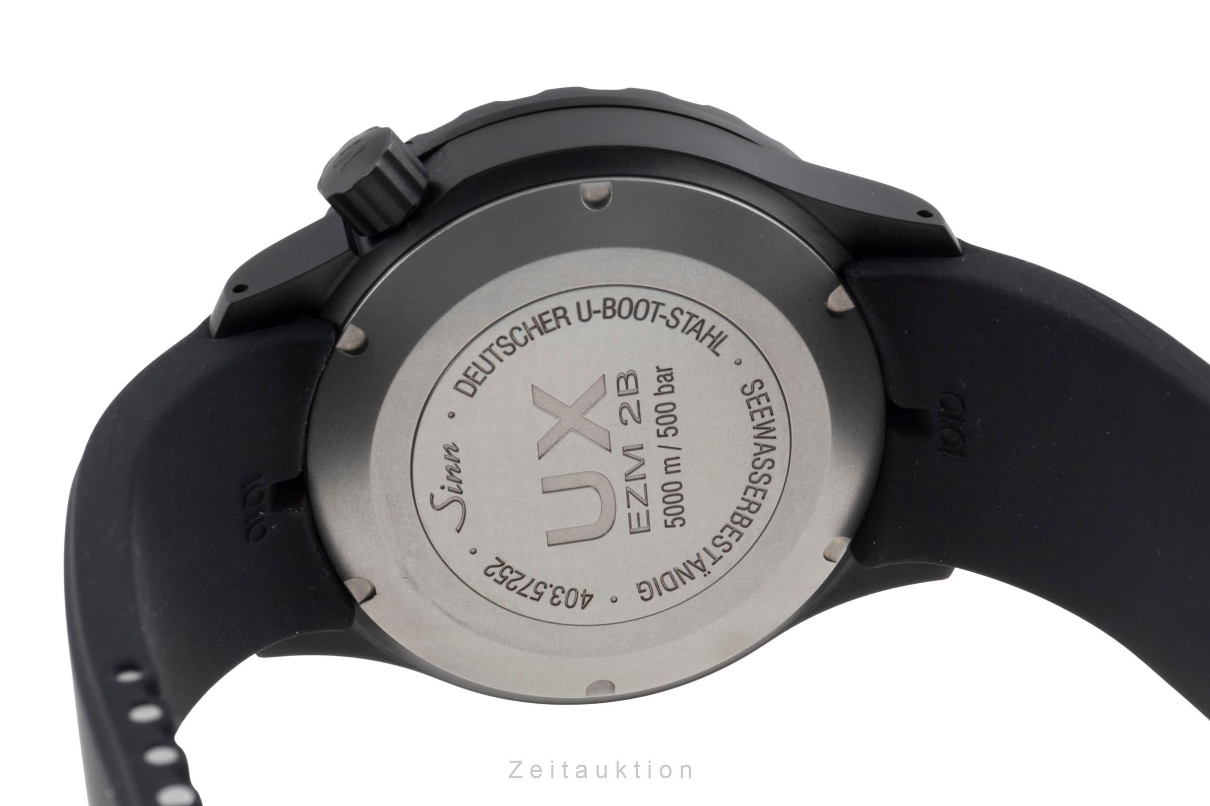 Sinn UX EZM 2B Stahl Herrenuhr Ref. 403.060 B&P 2018 NP: 3210 € [2505333]