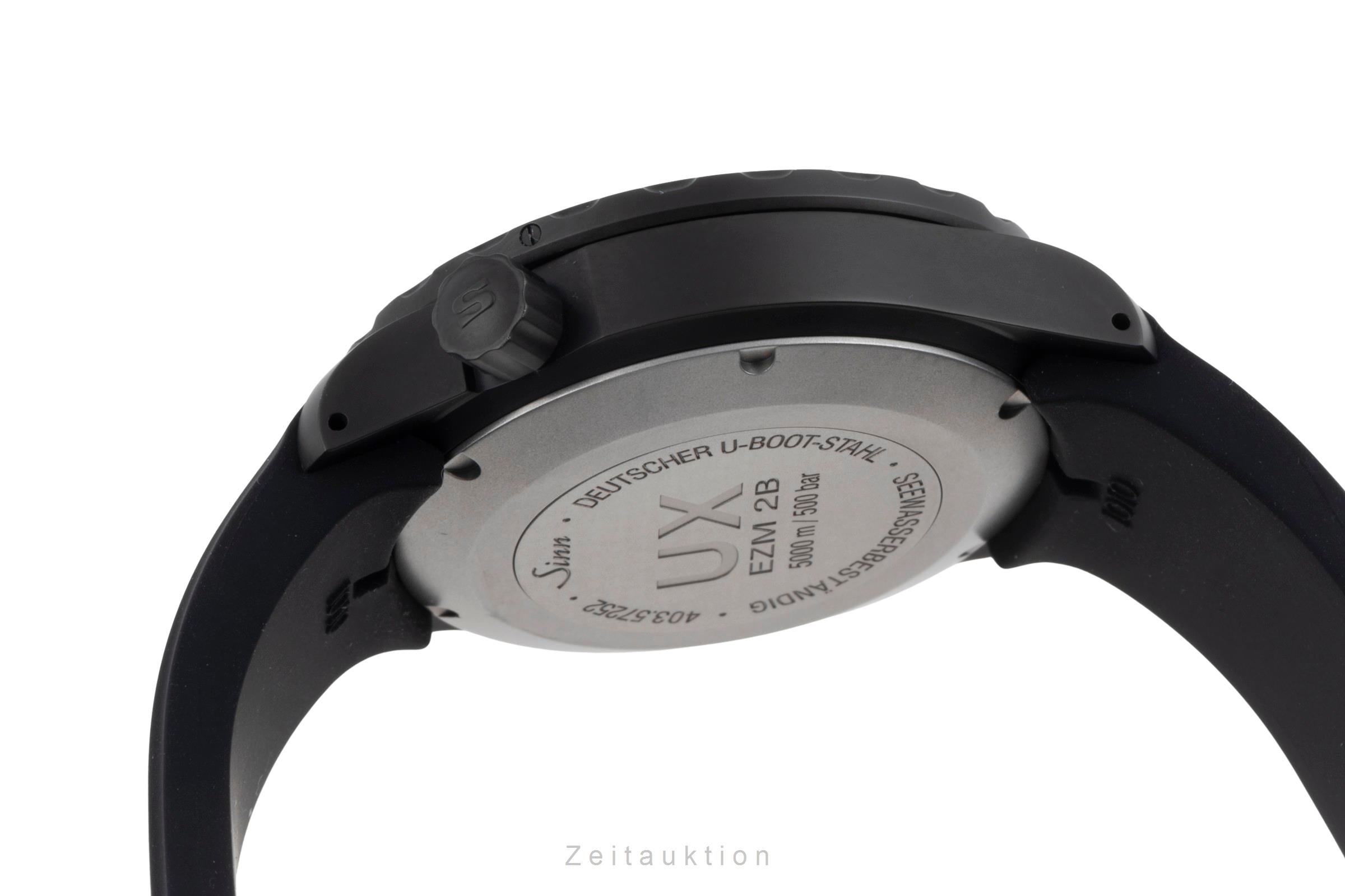 Sinn UX EZM 2B Stahl Herrenuhr Ref. 403.060 B&P 2018 NP: 3210 € [2505333]