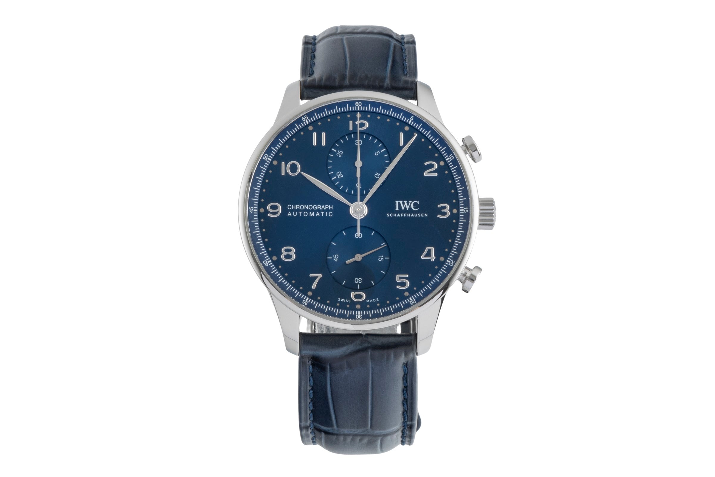 IWC Portugieser chronographe acier automatique montre pour hommes IW371606 LP: 9100EUR  [2505336]