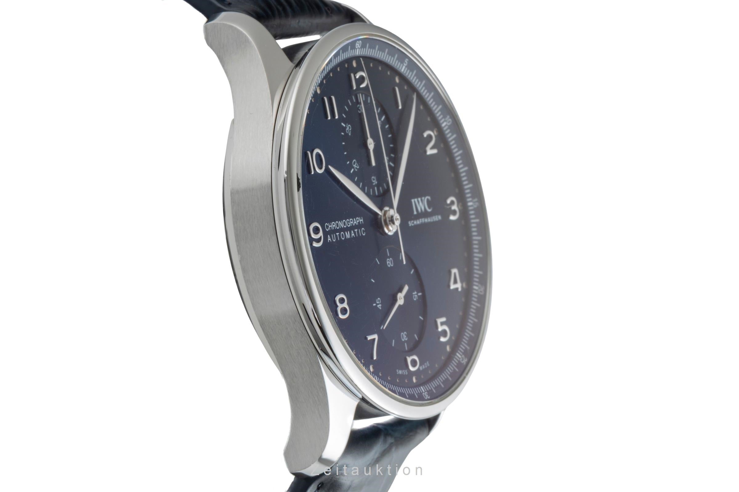 IWC Portugieser chronograph steel automatic men's watch IW371606 LP: 9100EUR  [2505336]