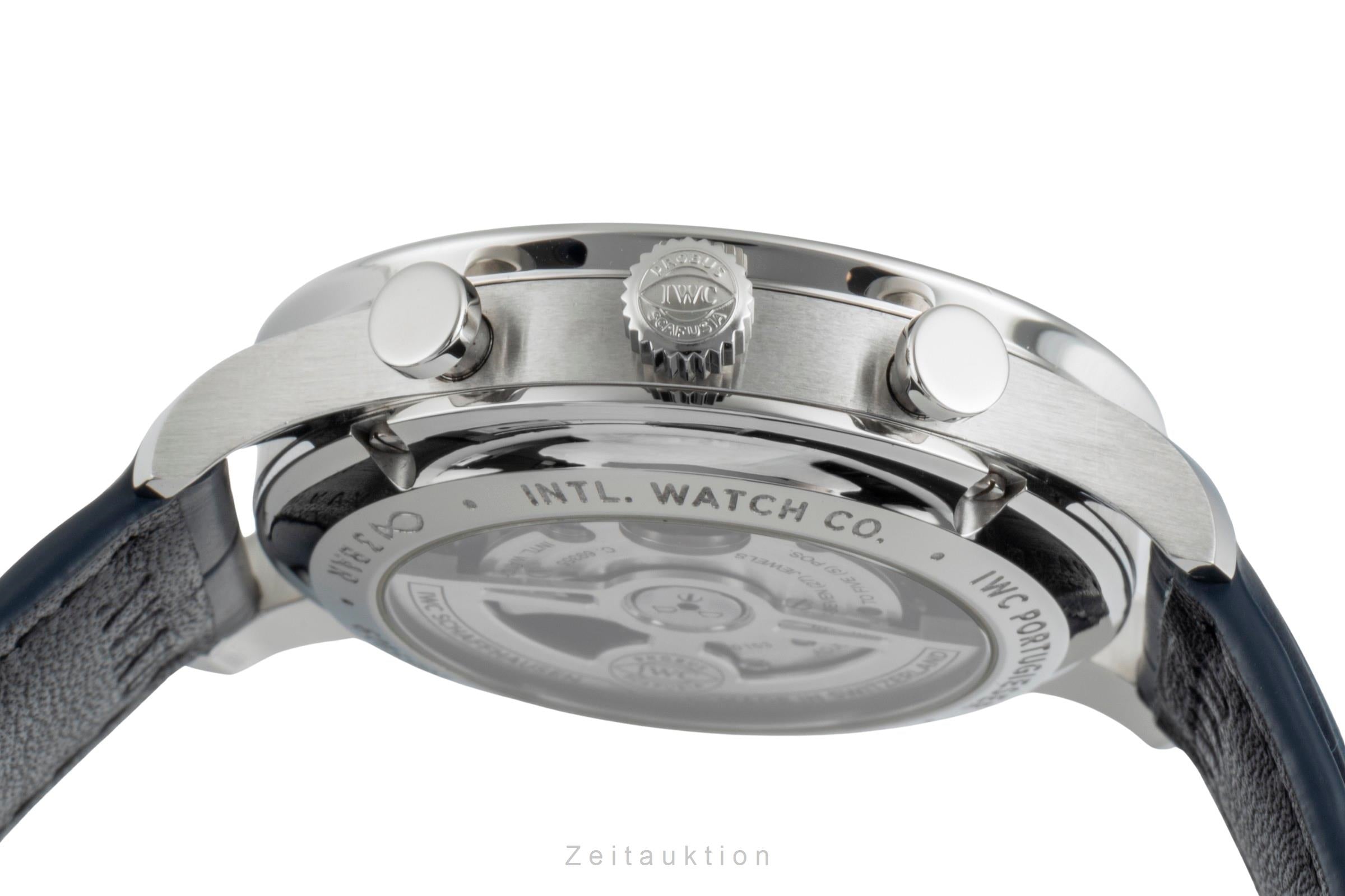 IWC Portugieser chronograph steel automatic men's watch IW371606 LP: 9100EUR  [2505336]
