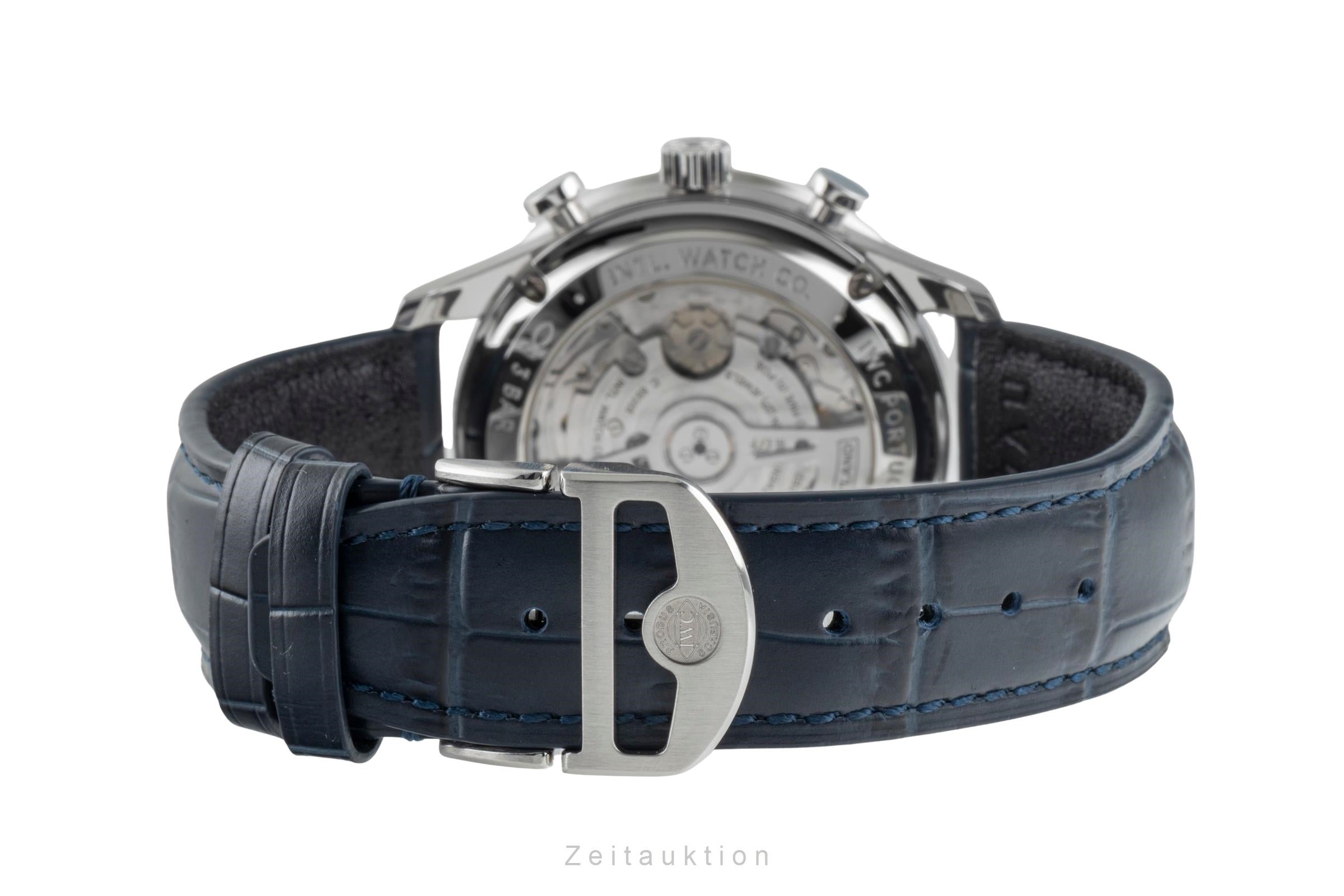 IWC Portugieser chronograph steel automatic men's watch IW371606 LP: 9100EUR  [2505336]