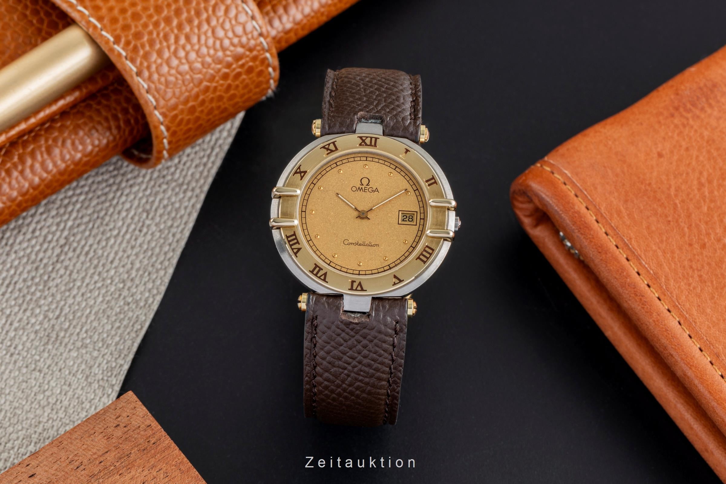 Omega Constellation acier / or  quartz unisexe 196.0305 Vintage  [2505338]