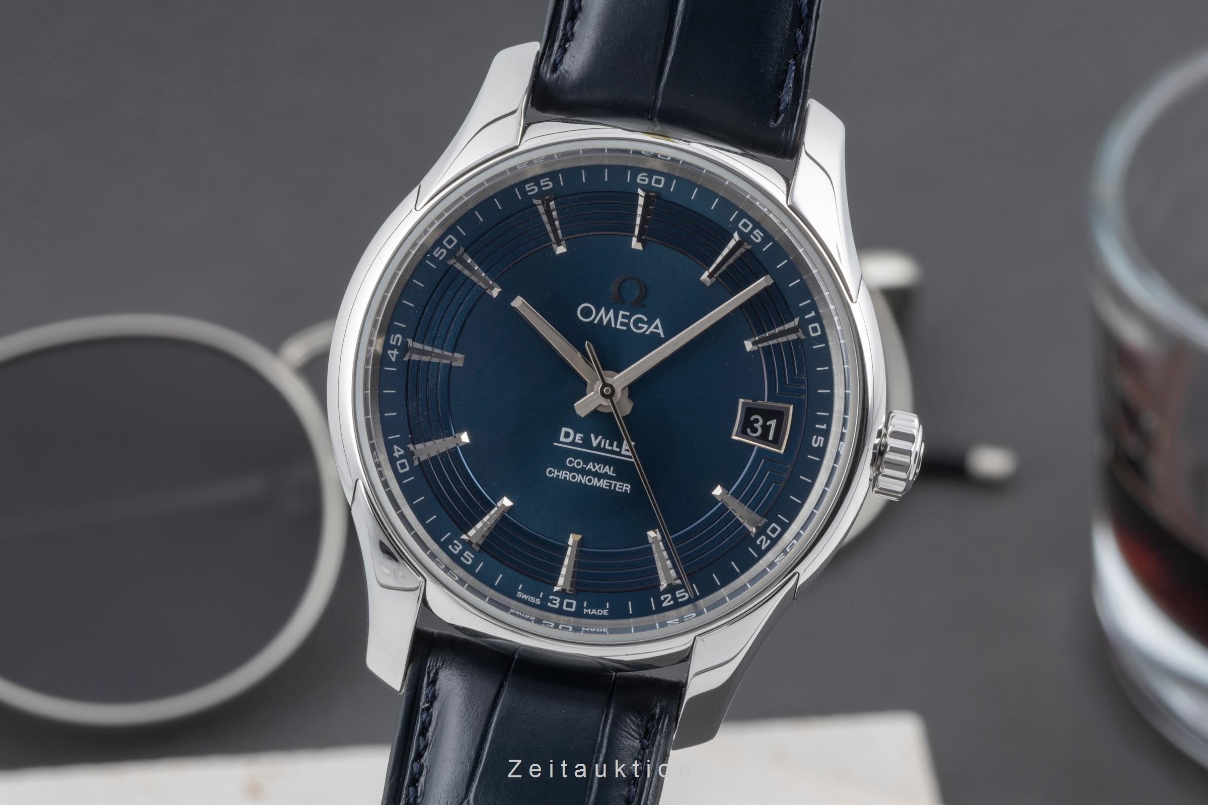 Omega De Ville acier automatique montre pour hommes 431.33.41.21.03.001  [2505341]