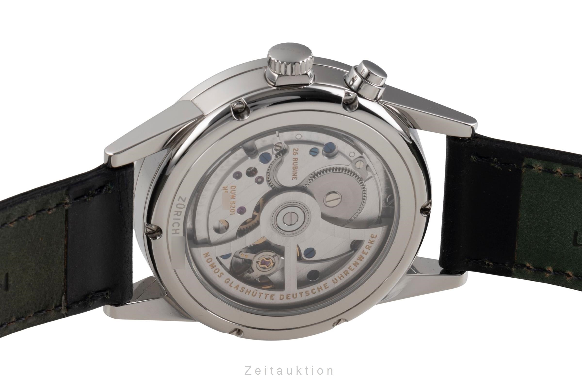 Nomos Zürich Weltzeituhr steel automatic men's watch 805 LP: 4820EUR  [2505344]