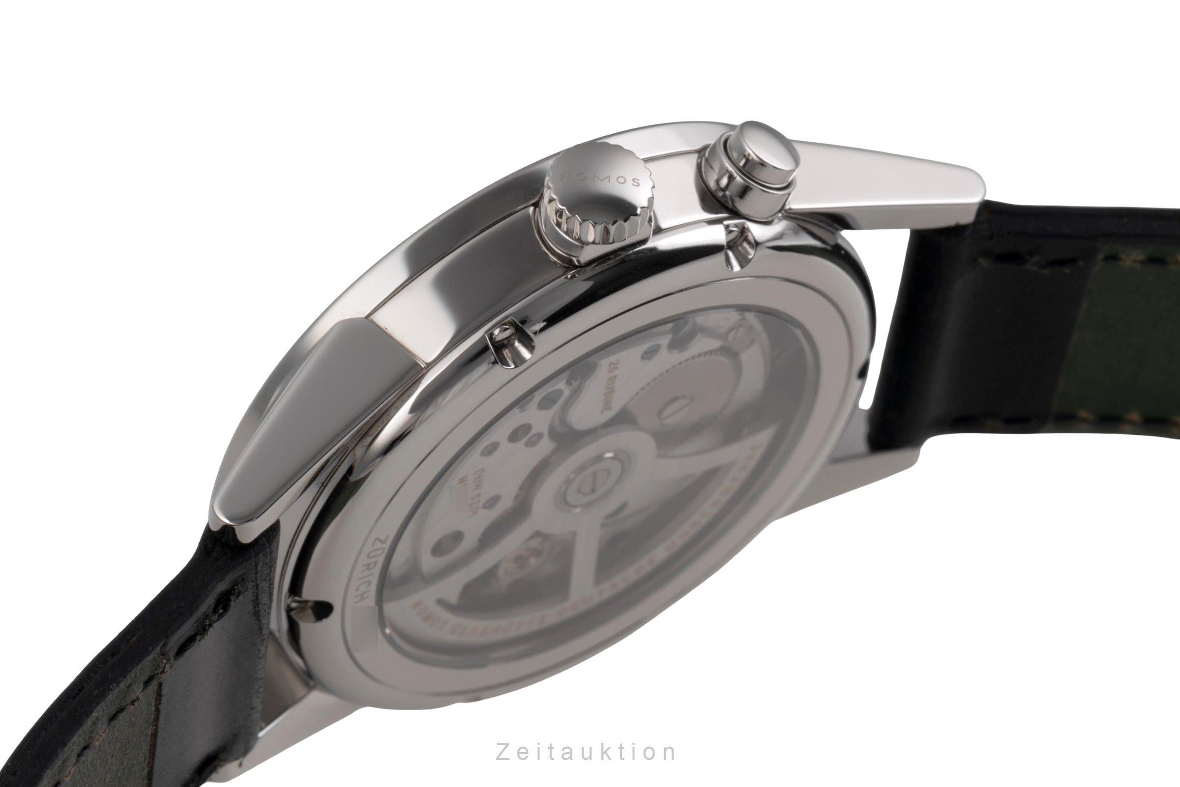 Nomos Zürich Weltzeituhr steel automatic men's watch 805 LP: 4820EUR  [2505344]