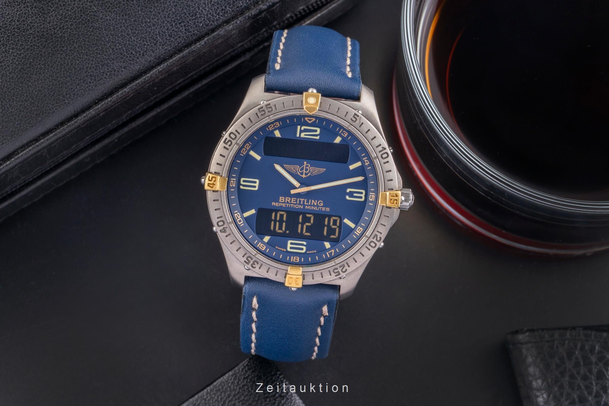 Breitling Aerospace cronografo titanio / oro quarzo orologio da uomo F65062  [2505345]