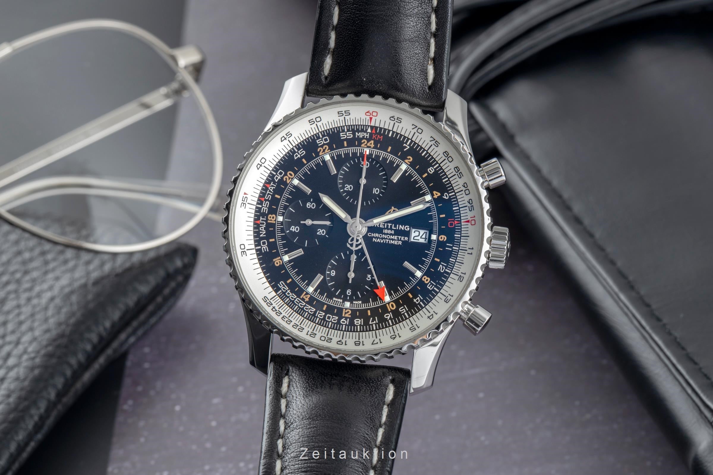 Breitling Navitimer 01 46 chronograph steel automatic men's watch A24322 121B2A1  [2505351]