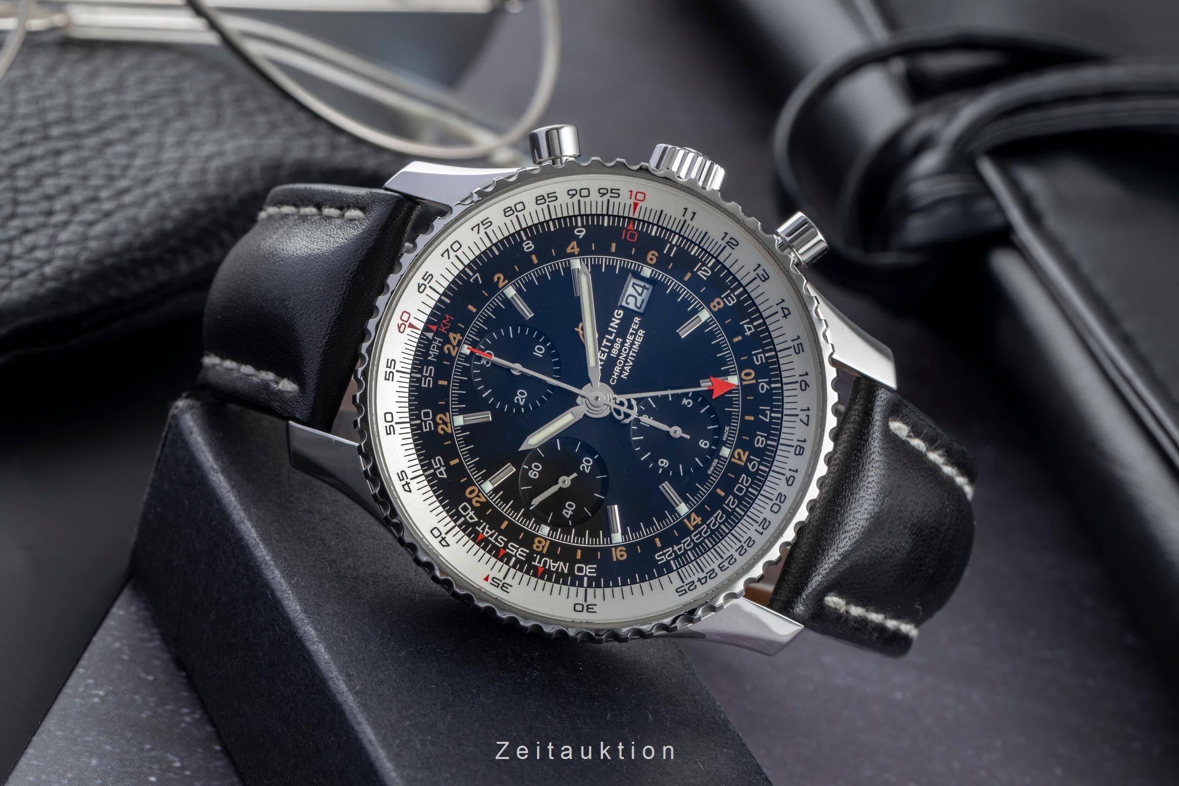 Breitling Navitimer 01 46 chronograph steel automatic men's watch A24322 121B2A1  [2505351]