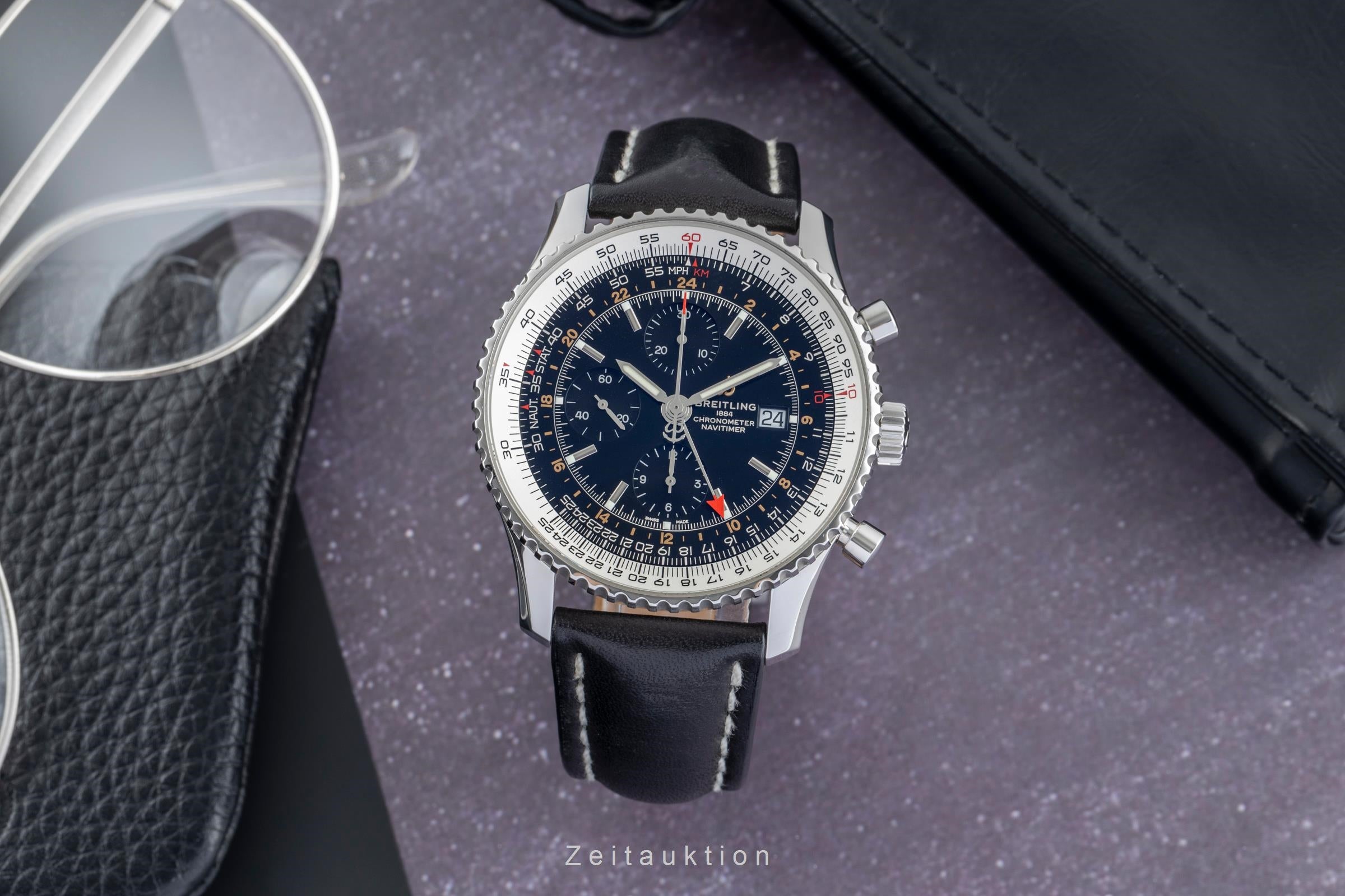Breitling Navitimer 01 46 chronograph steel automatic men's watch A24322 121B2A1  [2505351]