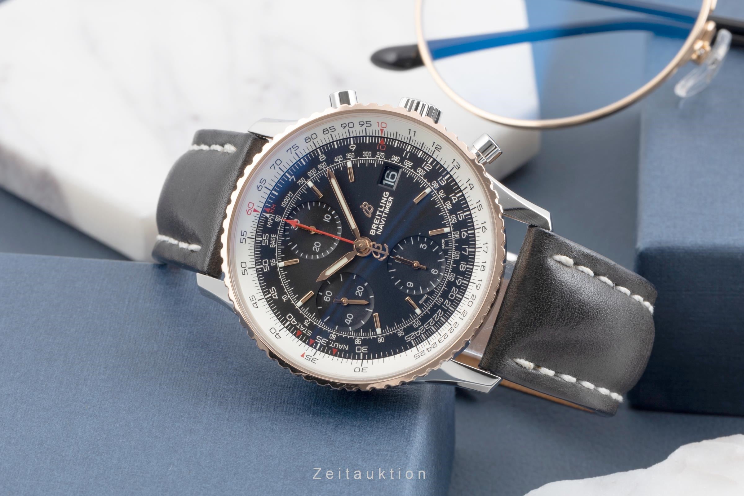 Breitling Navitimer 41 Chronograph Edelstahl / Gold Ref. U13324 B&P NP: 7850,- € [2505352]