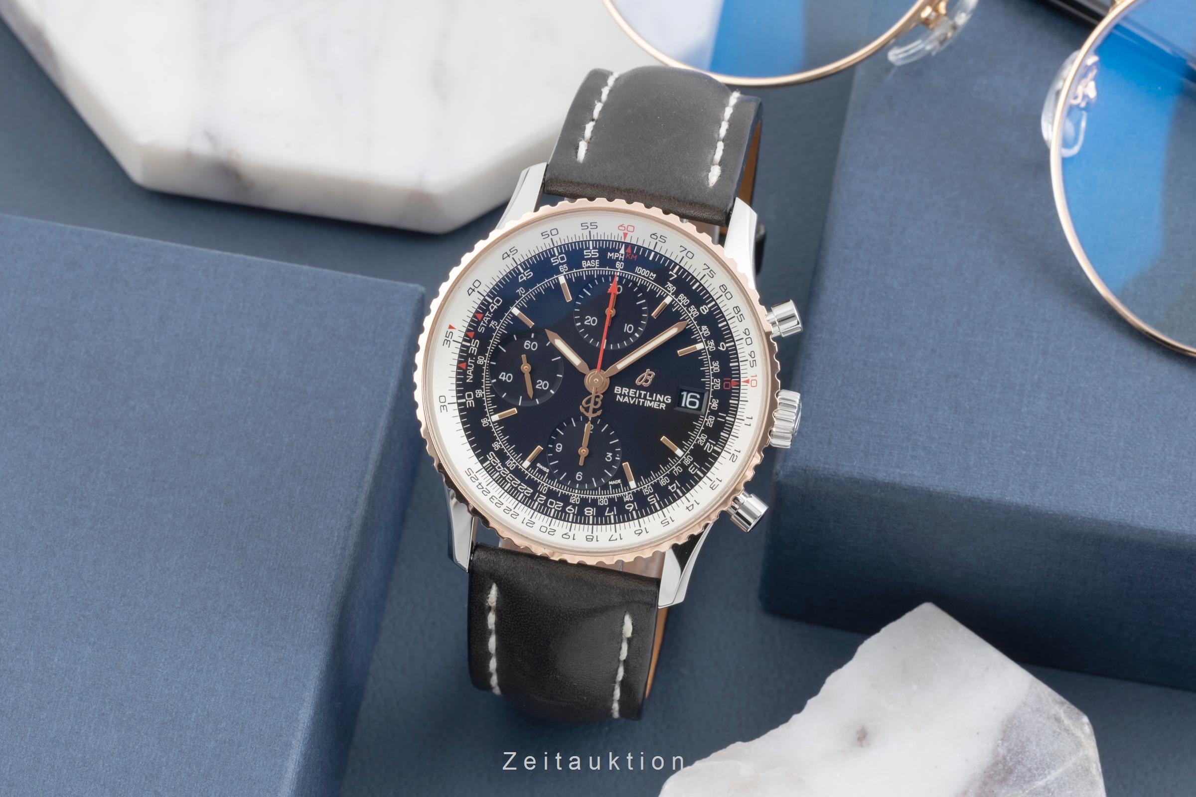 Breitling Navitimer 41 Chronograph Edelstahl / Gold Ref. U13324 B&P NP: 7850,- € [2505352]