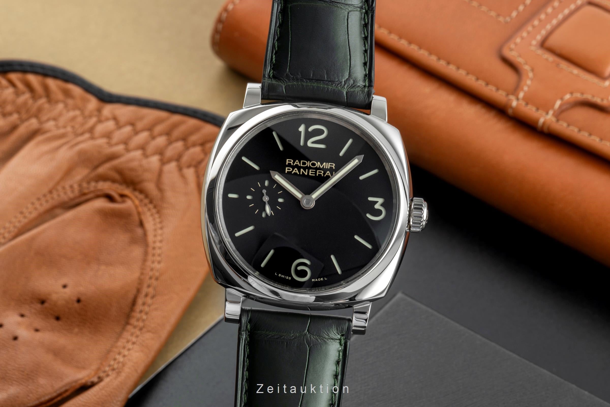 Panerai Radiomir acero cuerda manual reloj para caballeros PAM00574 LP: 7100EUR  [2505356]