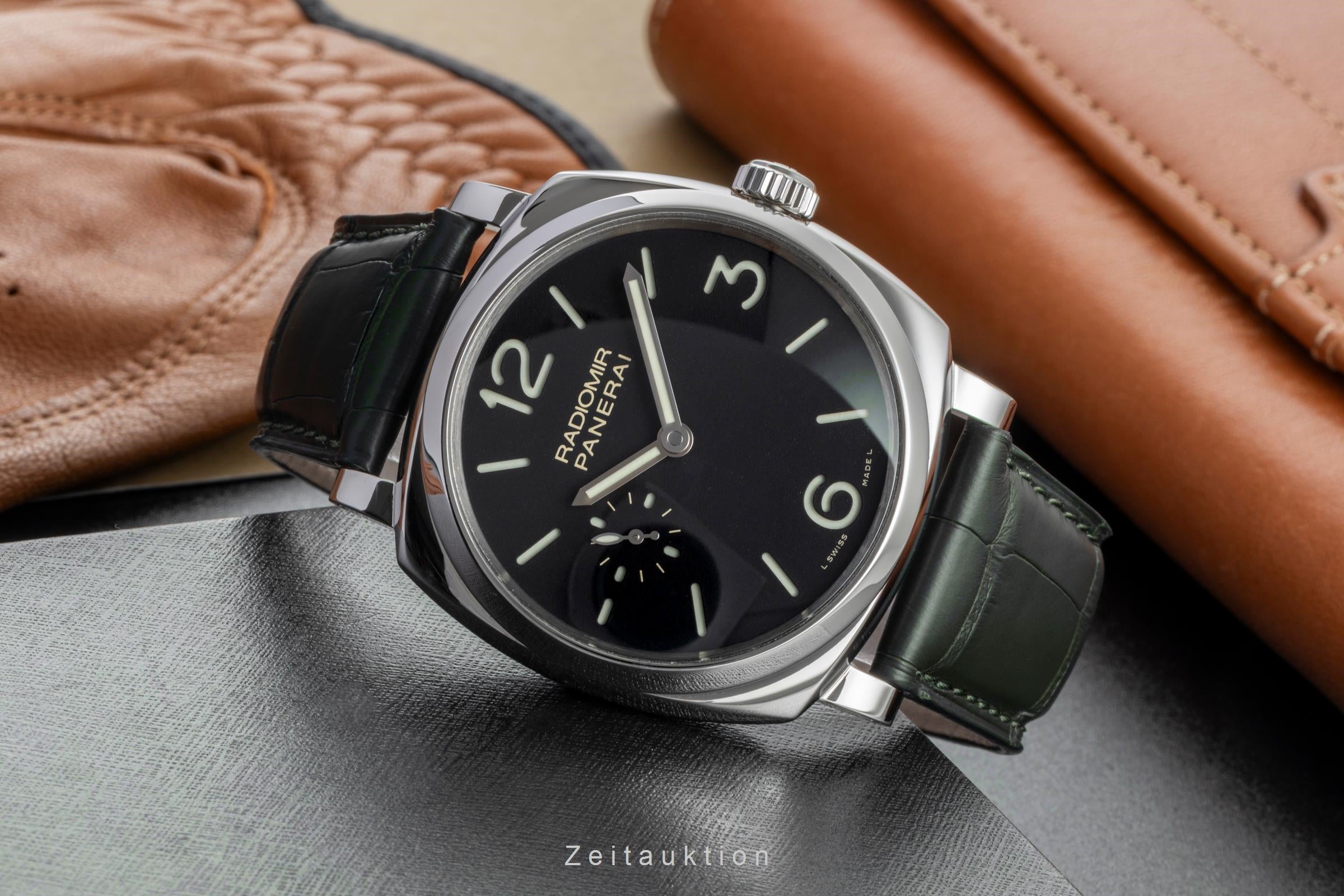 Panerai Radiomir acero cuerda manual reloj para caballeros PAM00574 LP: 7100EUR  [2505356]