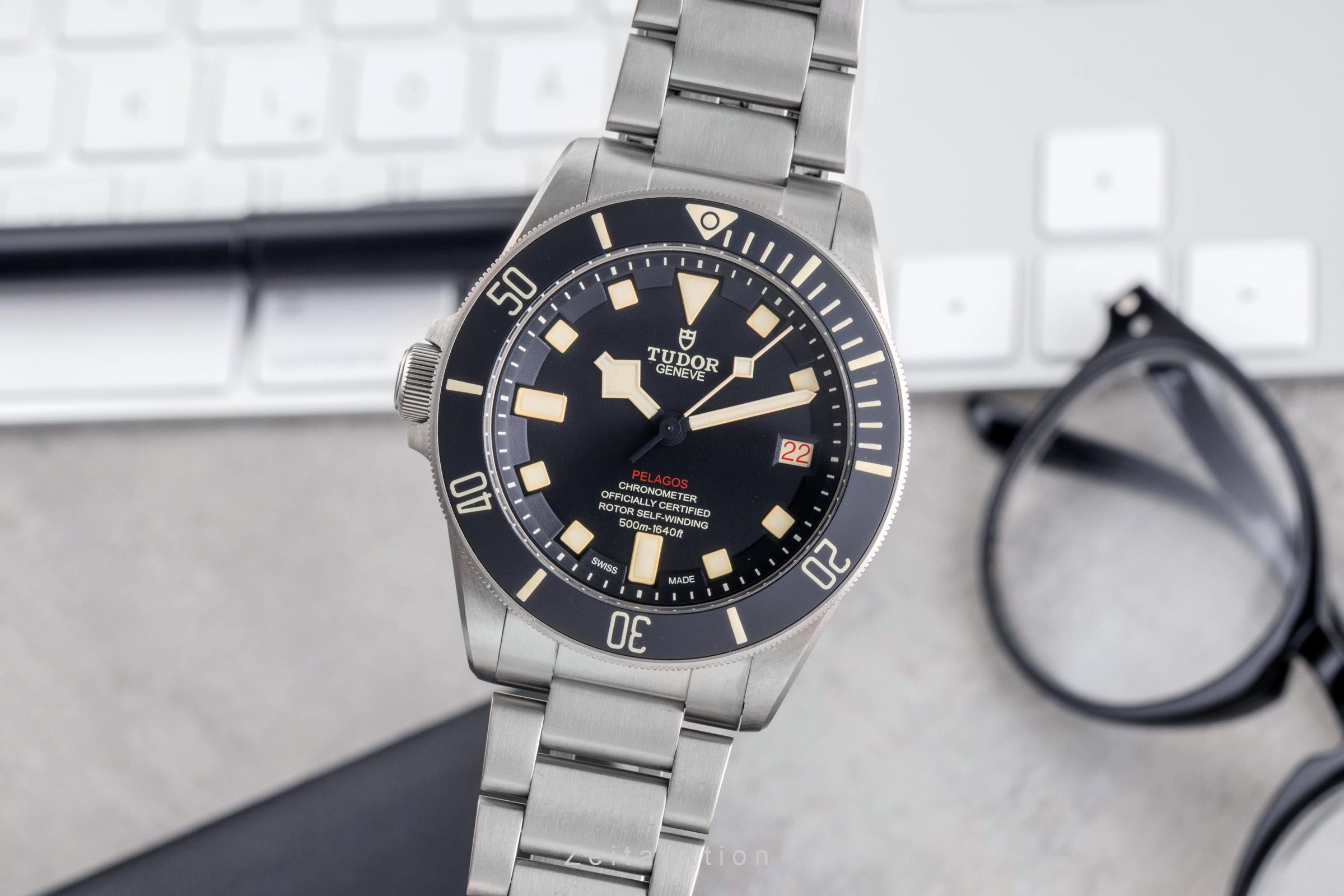 Tudor Pelagos titanio automático reloj para caballeros 25610TNL  [2505362]