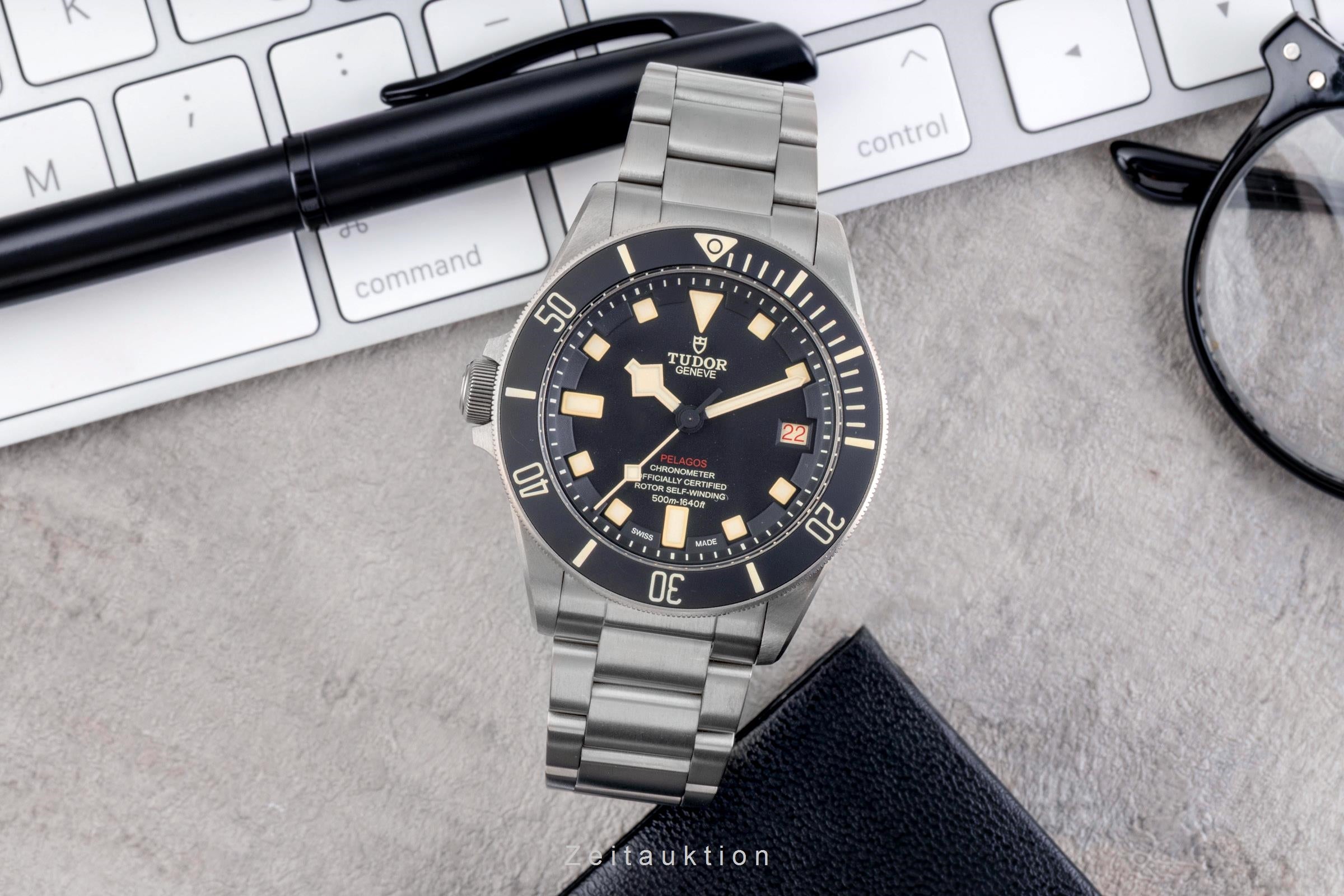 Tudor Pelagos titanio automático reloj para caballeros 25610TNL  [2505362]