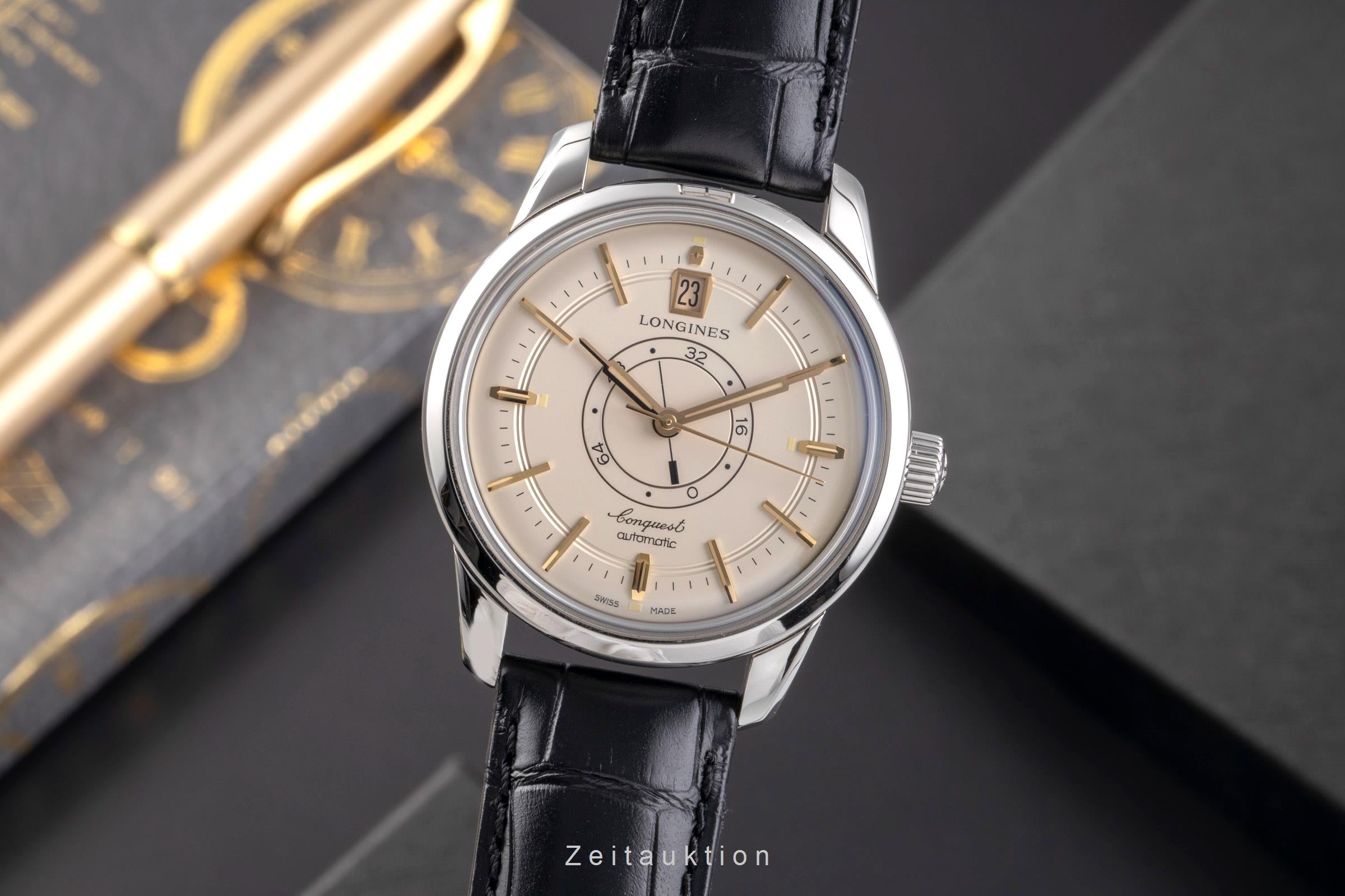 Longines Heritage Central Power Reserve Automatik Ref. L1.648.4.78.2 B&P 2024 [2505363]