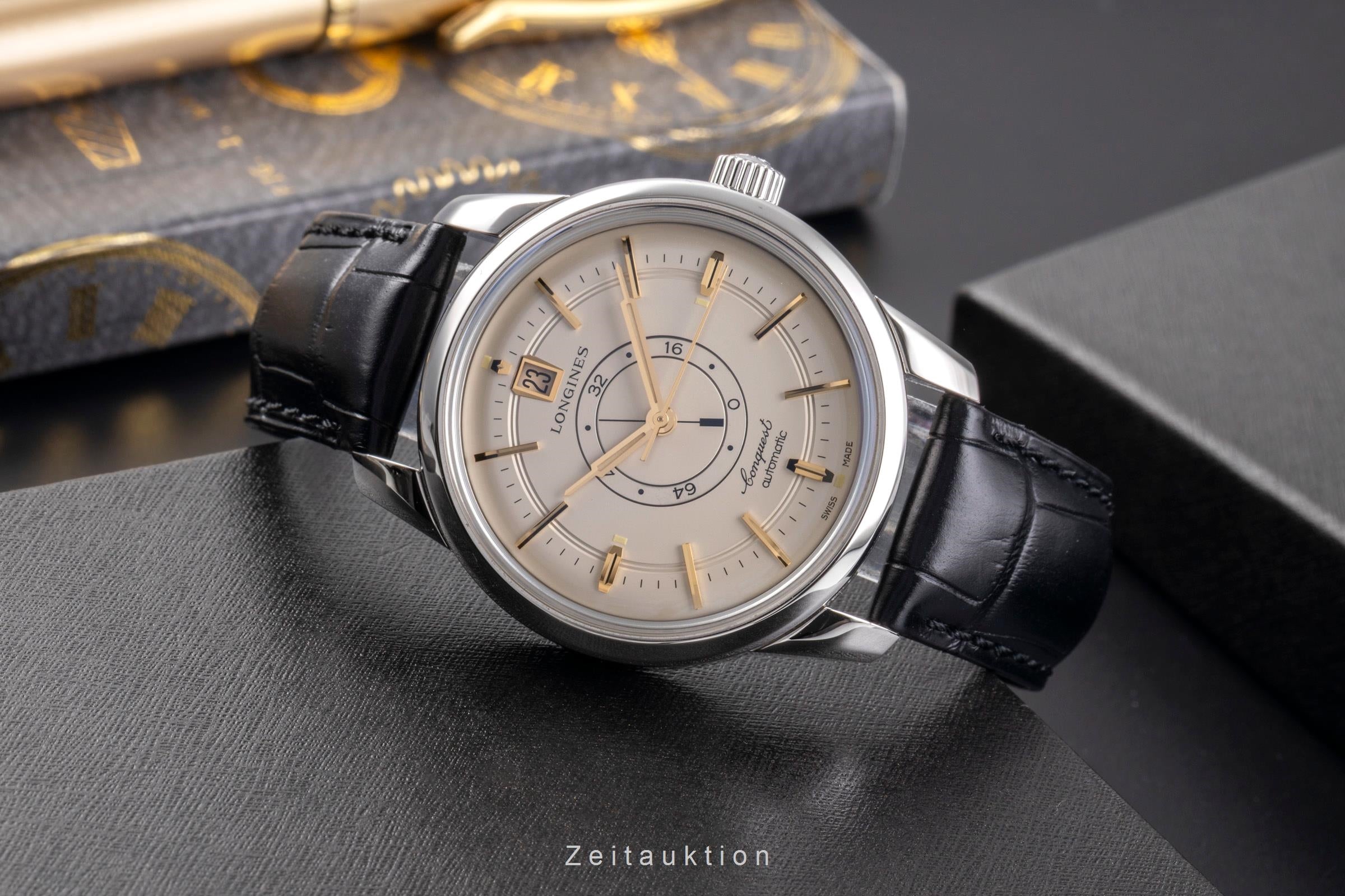 Longines Heritage Central Power Reserve Automatik Ref. L1.648.4.78.2 B&P 2024 [2505363]