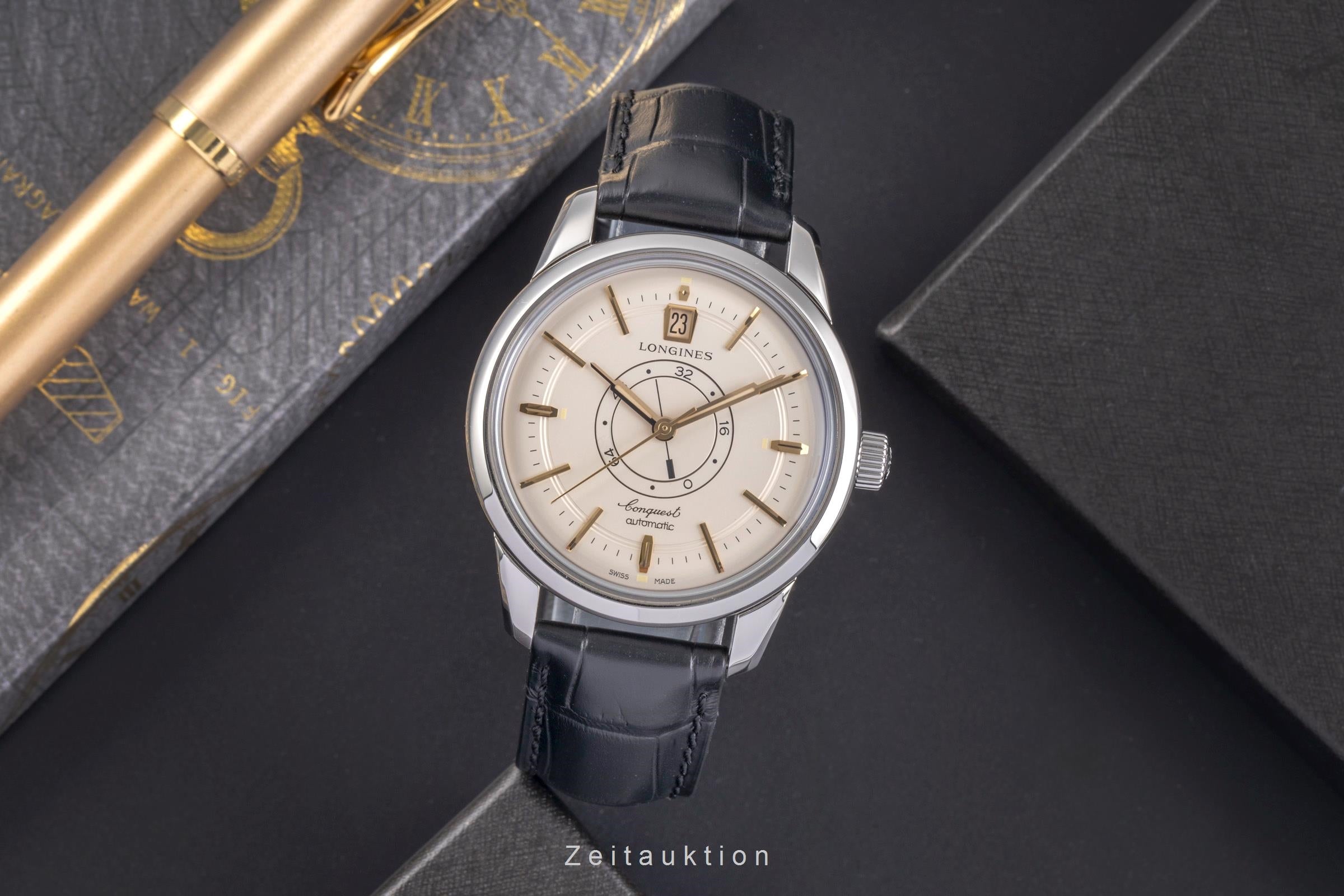 Longines Heritage Central Power Reserve Automatik Ref. L1.648.4.78.2 B&P 2024 [2505363]