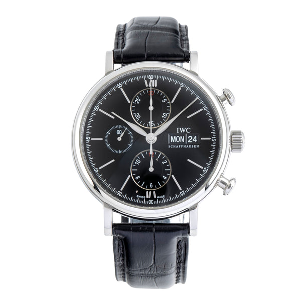 IWC Portofino cronografo acciaio automatismo orologio da uomo IW391002 LP: 7100EUR  [2505365]