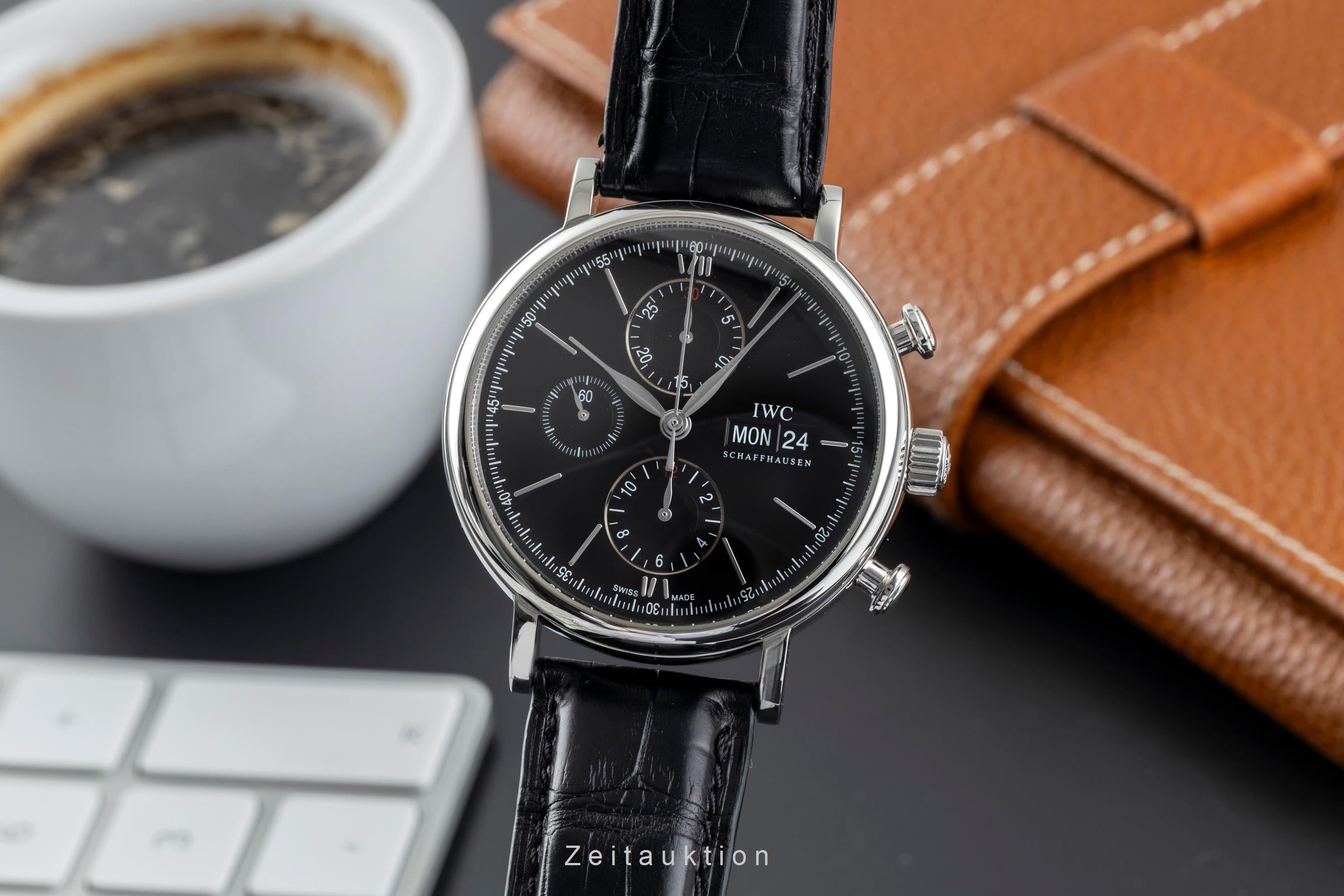 IWC Portofino cronografo acciaio automatismo orologio da uomo IW391002 LP: 7100EUR  [2505365]