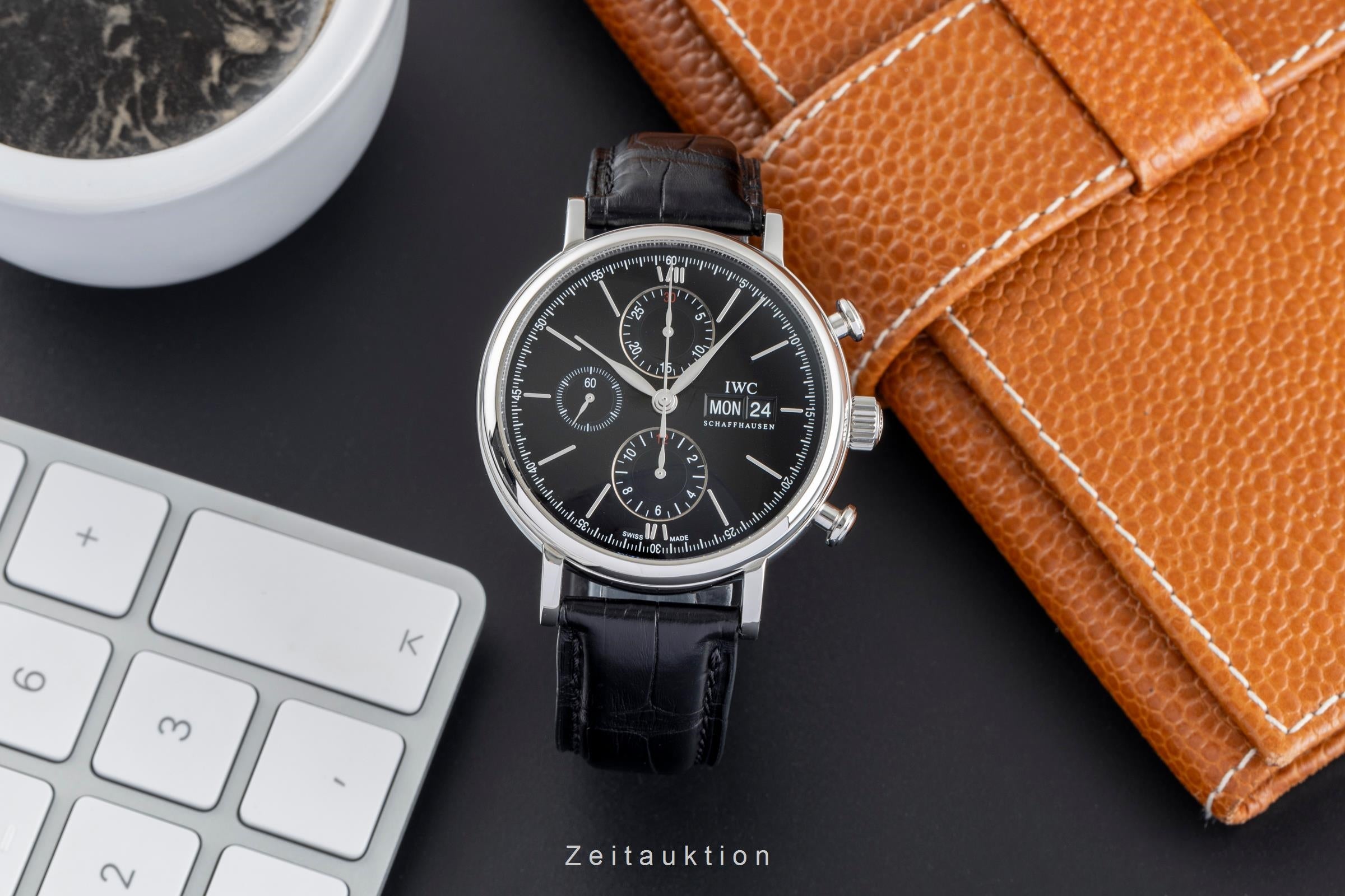 IWC Portofino cronografo acciaio automatismo orologio da uomo IW391002 LP: 7100EUR  [2505365]