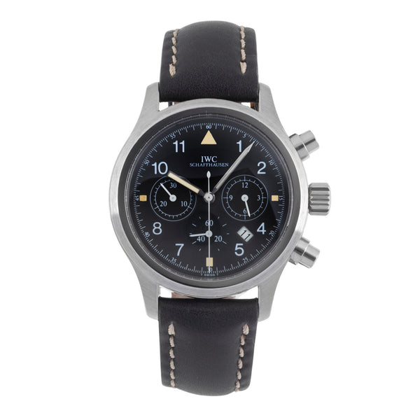 IWC Pilot chronographe acier quartz montre pour hommes IW374101  [2505372]