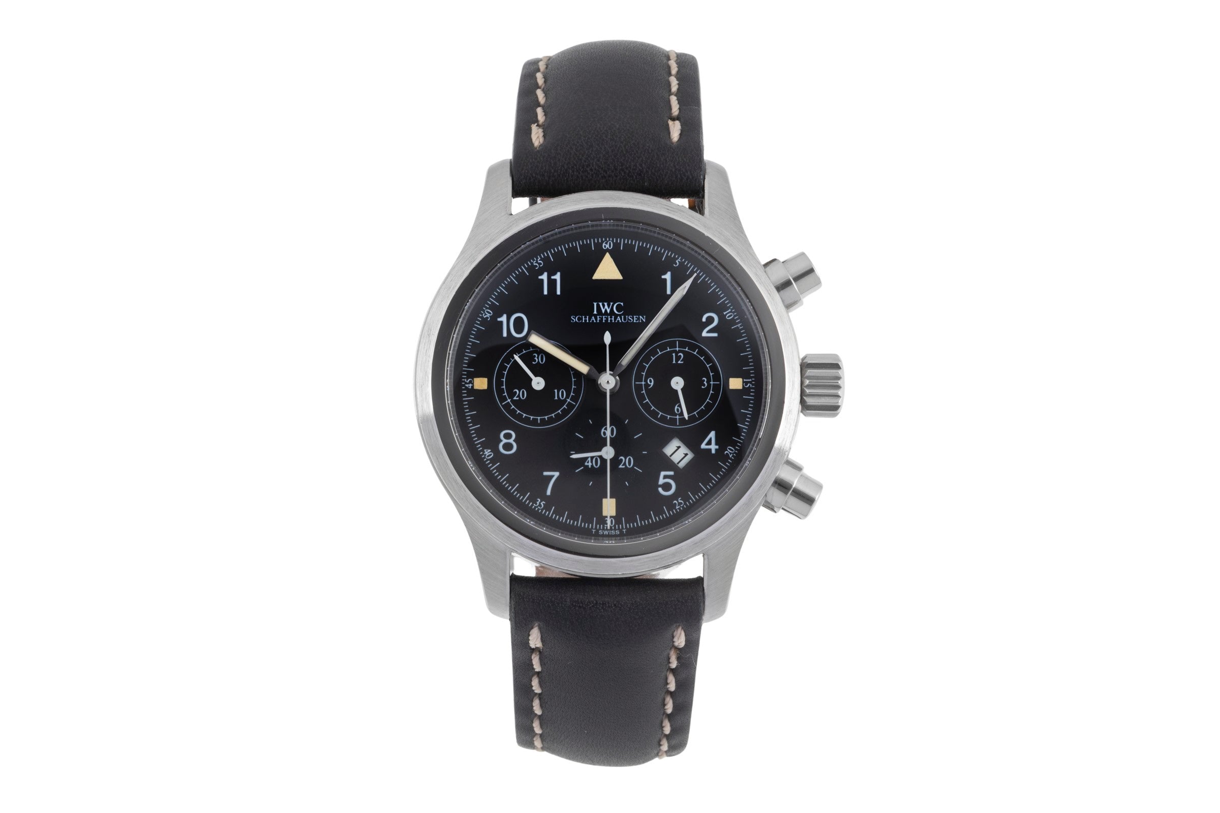 IWC Pilot chronographe acier quartz montre pour hommes IW374101  [2505372]