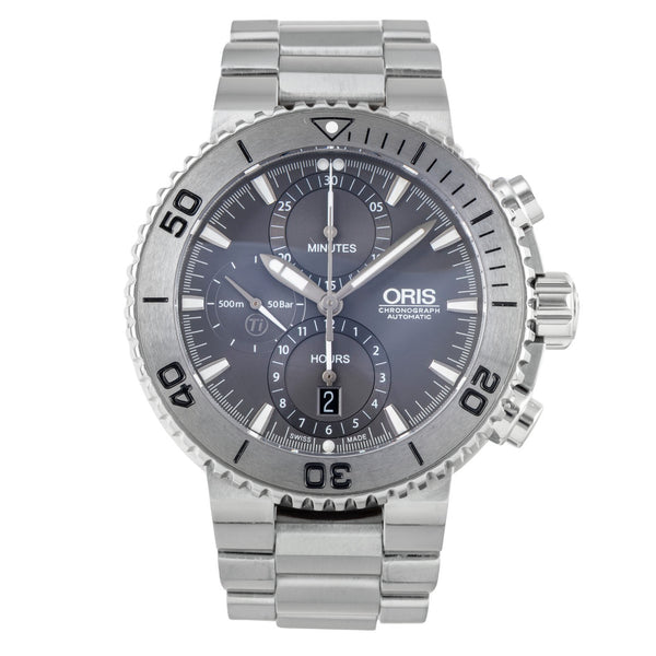 Oris Aquis Date cronografo titanio automatismo orologio da uomo 01 674 7655 7253-07 8 26 75PEB  [2505373]