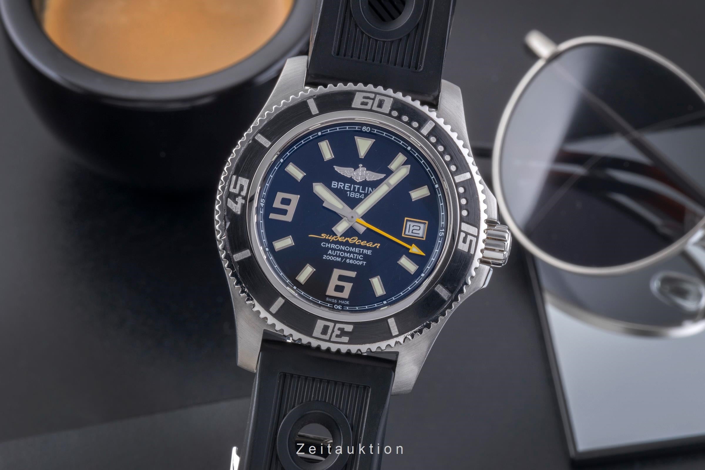 Breitling Superocean 44 Edelstahl Automatik Herrenuhr Ref. A17391 Box  [2505375]