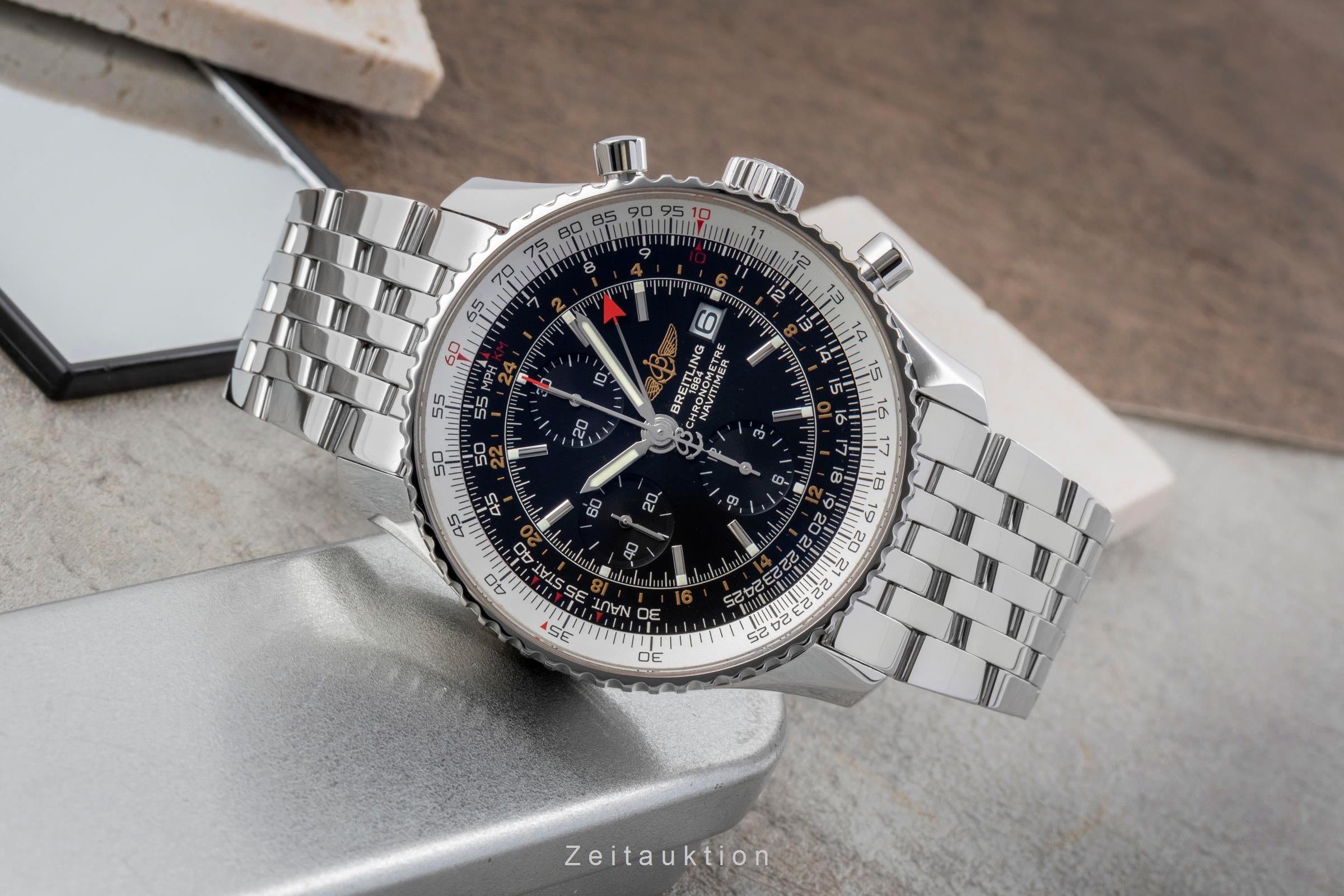 Breitling Navitimer cronografo acciaio automatismo orologio da uomo A24322  [2505378]