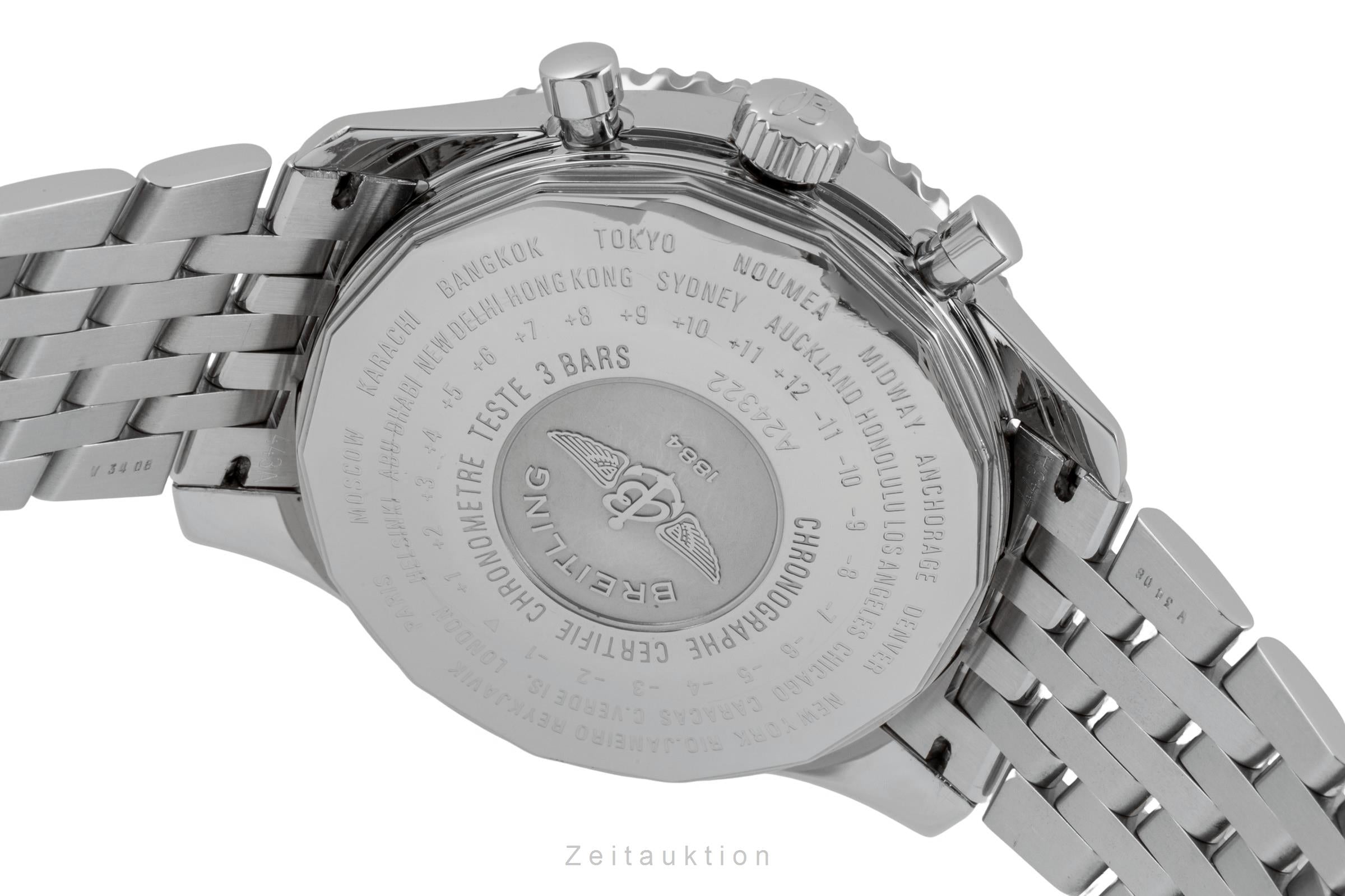 Breitling Navitimer cronografo acciaio automatismo orologio da uomo A24322  [2505378]