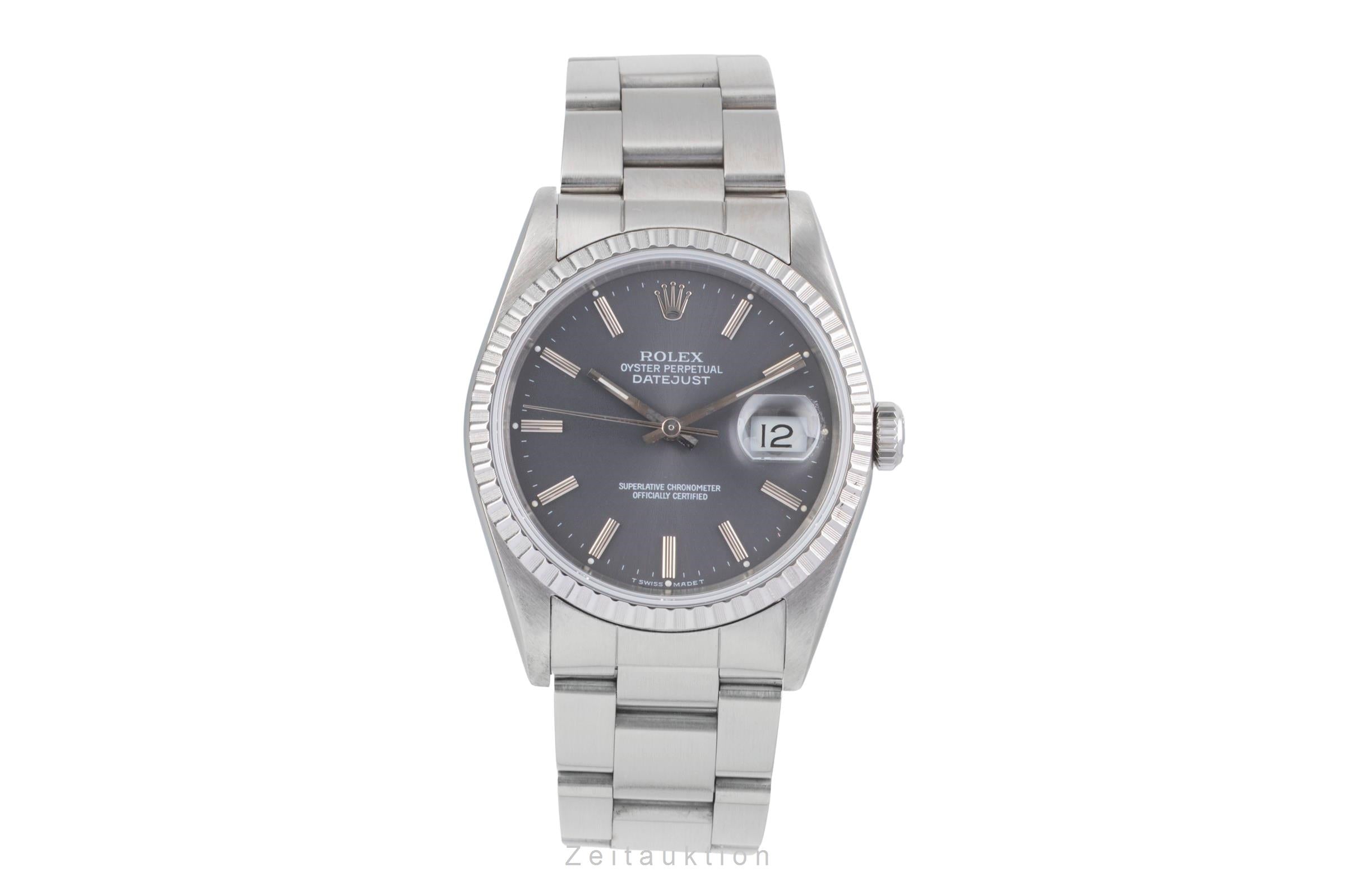 Rolex Datejust 36  Oyster Stahl Automatik Herrenuhr Ref. 16220 Klassiker  [2505384]