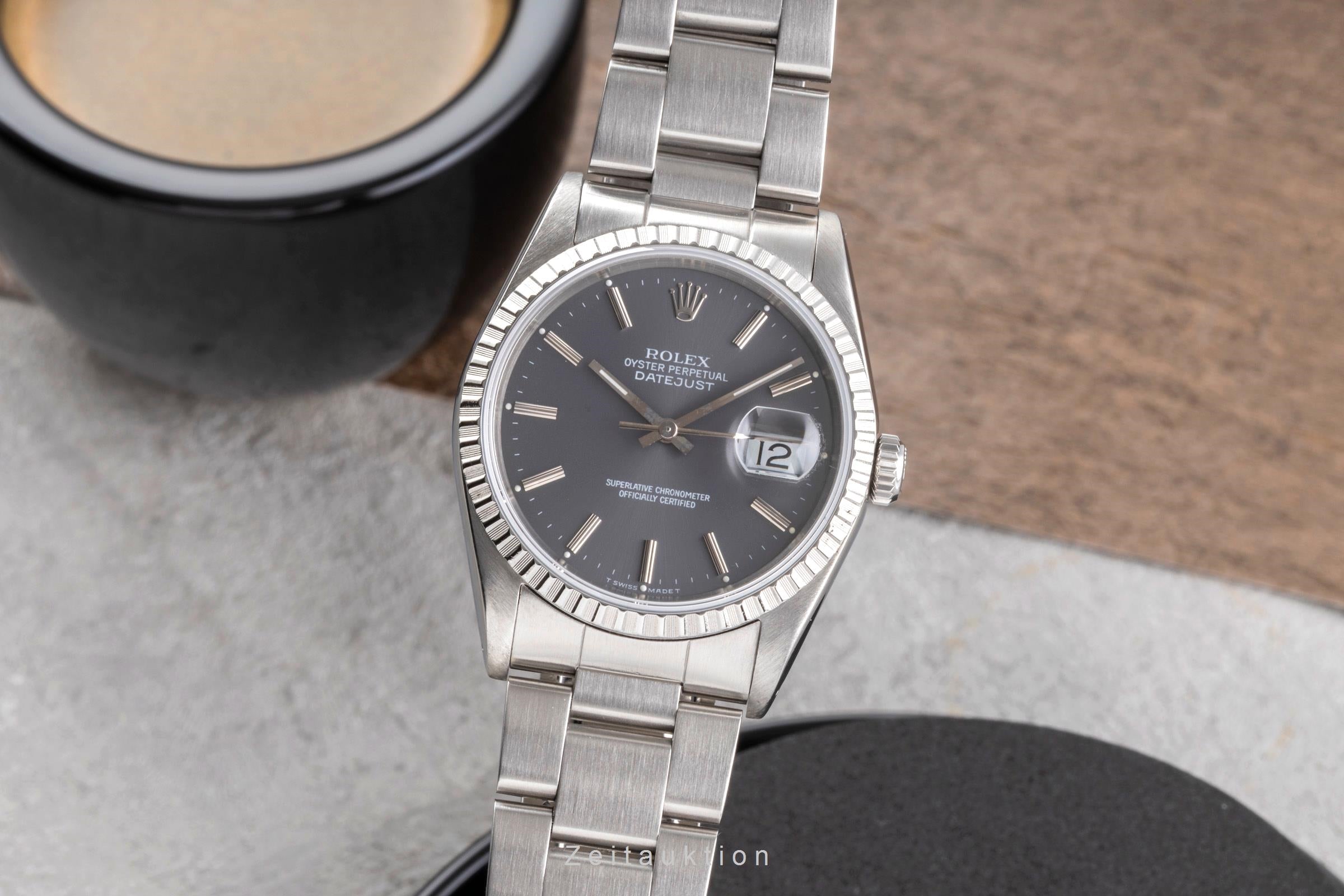Rolex Datejust acier automatique montre pour hommes 16220  [2505384]