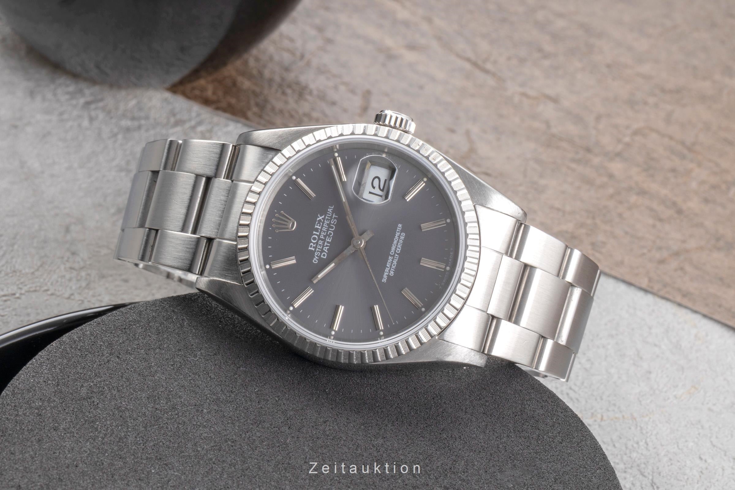 Rolex Datejust 36  Oyster Stahl Automatik Herrenuhr Ref. 16220 Klassiker  [2505384]