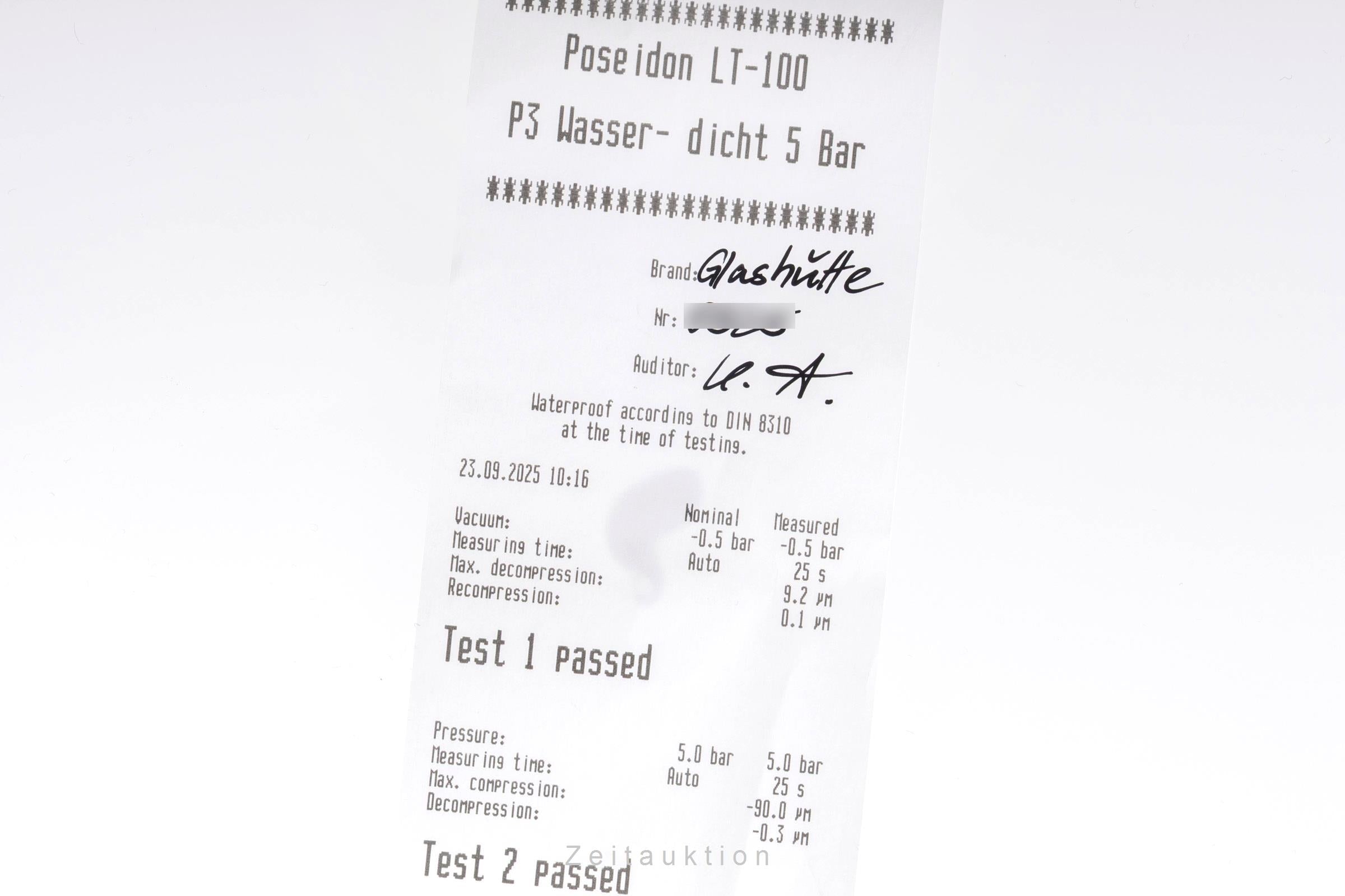 Glashütte Senator chronographe acier automatique montre pour hommes 1-39-34-20-42-04  [2505388]