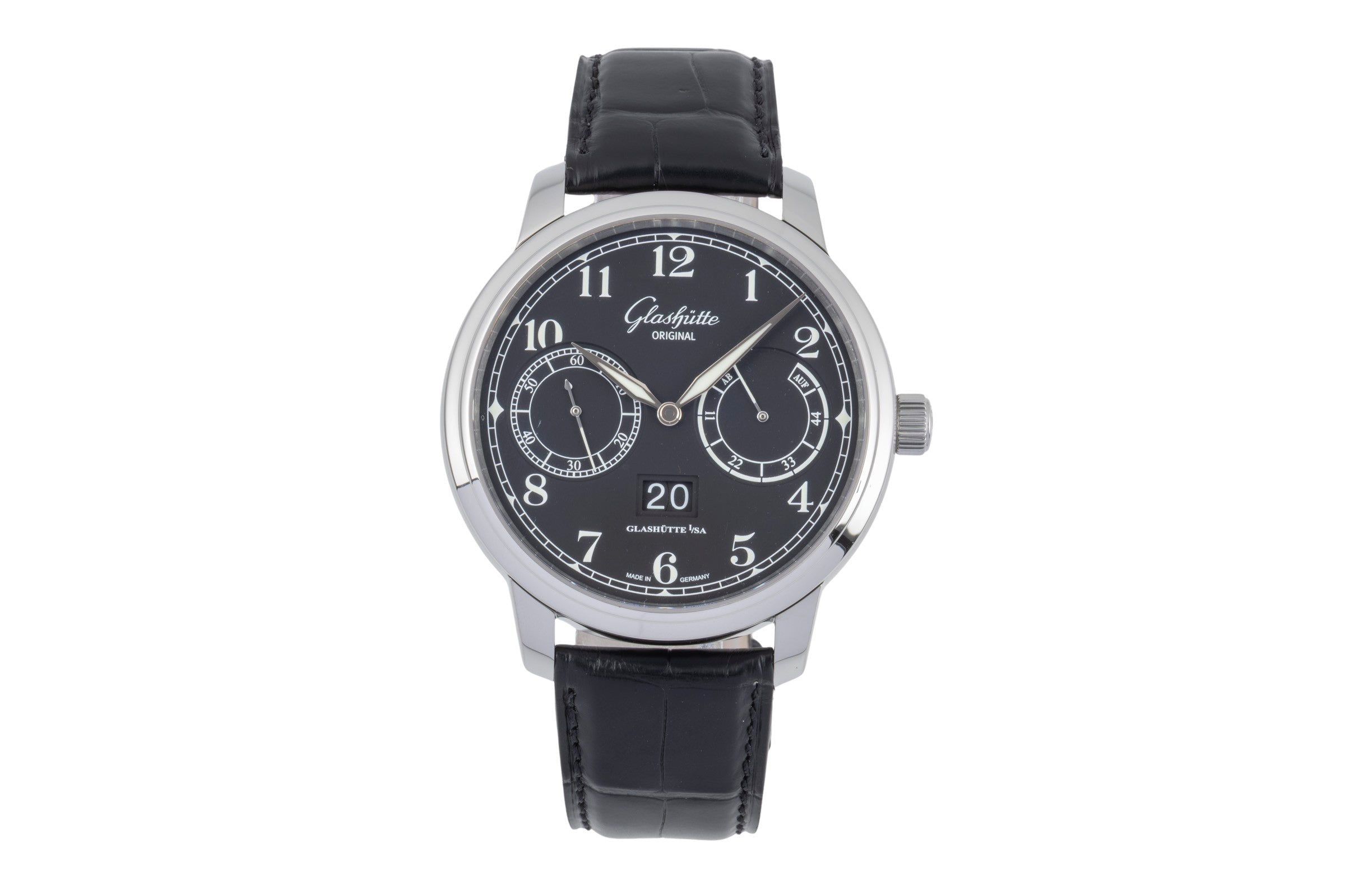 Glashütte Senator steel automatic men's watch 1-00-14-07-02-30  [2505389]