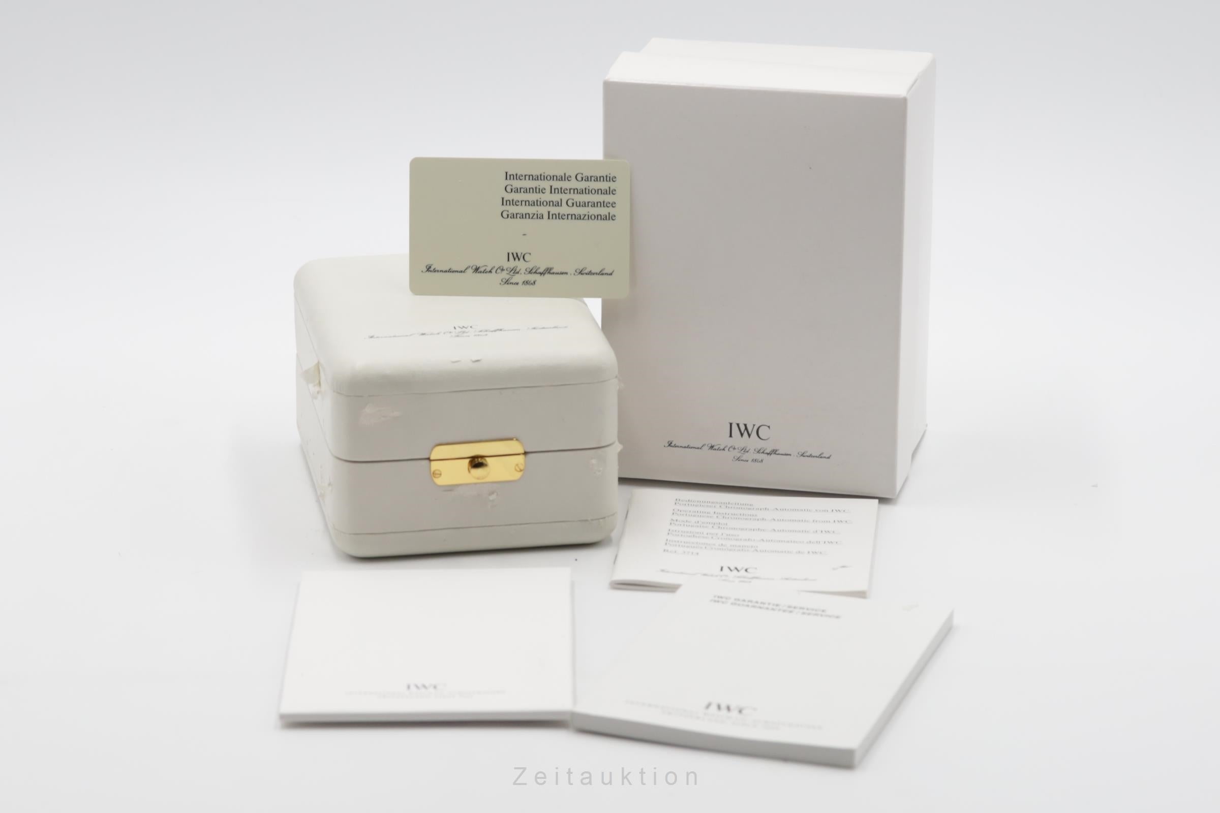 IWC Portugieser chronograph steel automatic men's watch IW371401 LP: 9100EUR  [2505392]