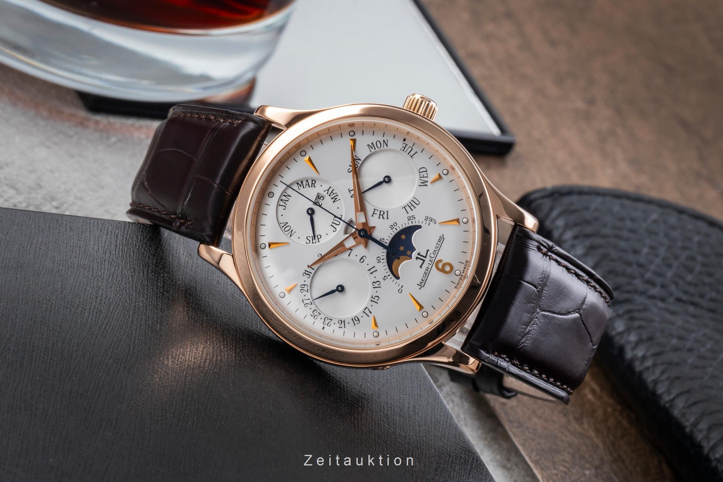 Jaeger LeCoultre Master Control or rouge 18 ct automatique montre pour hommes 140.2.80  [2505400]