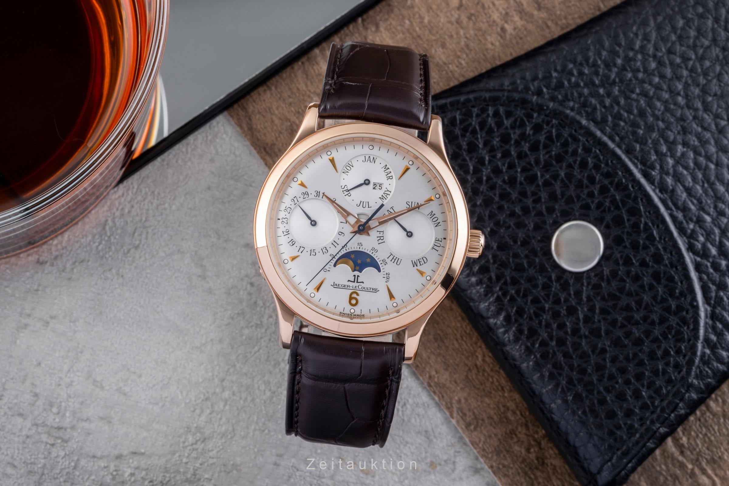 Jaeger LeCoultre Master Control or rouge 18 ct automatique montre pour hommes 140.2.80  [2505400]