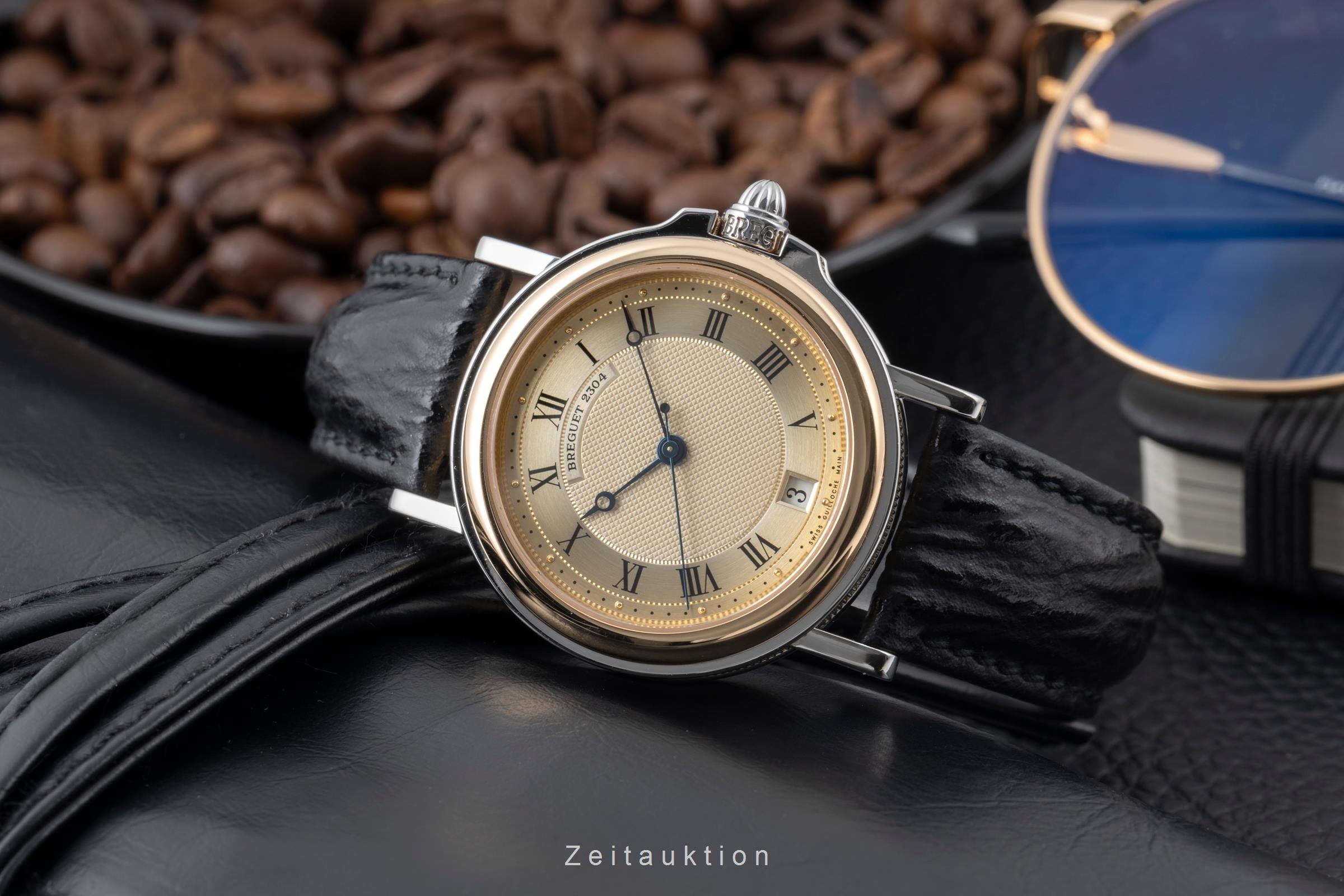 Breguet Marine steel / gold automatic men's watch 3400  [2505402]