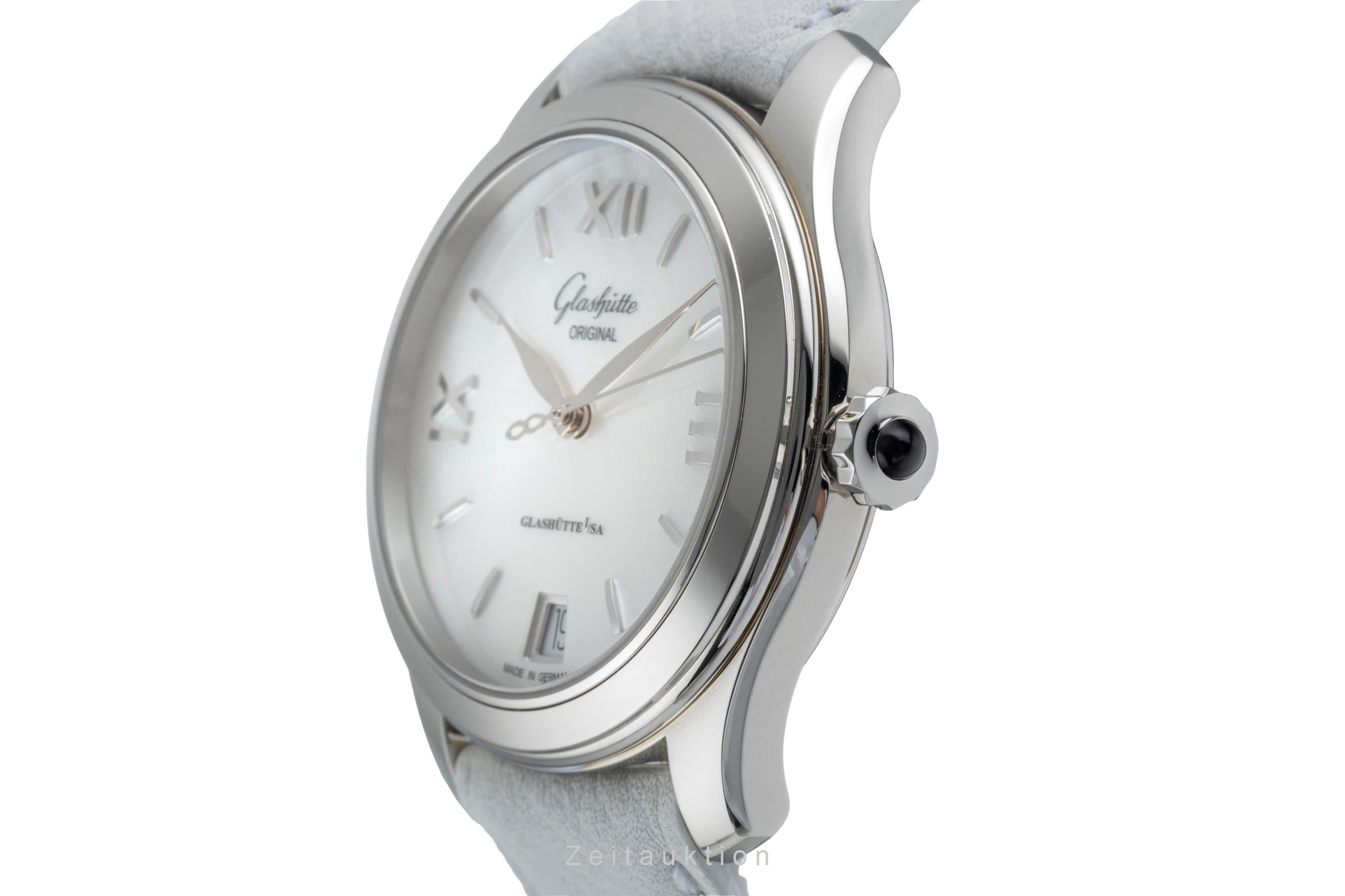 Glashütte Lady Serenade acier automatique montre pour femmes 1-39-22-08-02-44 LP: 5800EUR  [2505404]