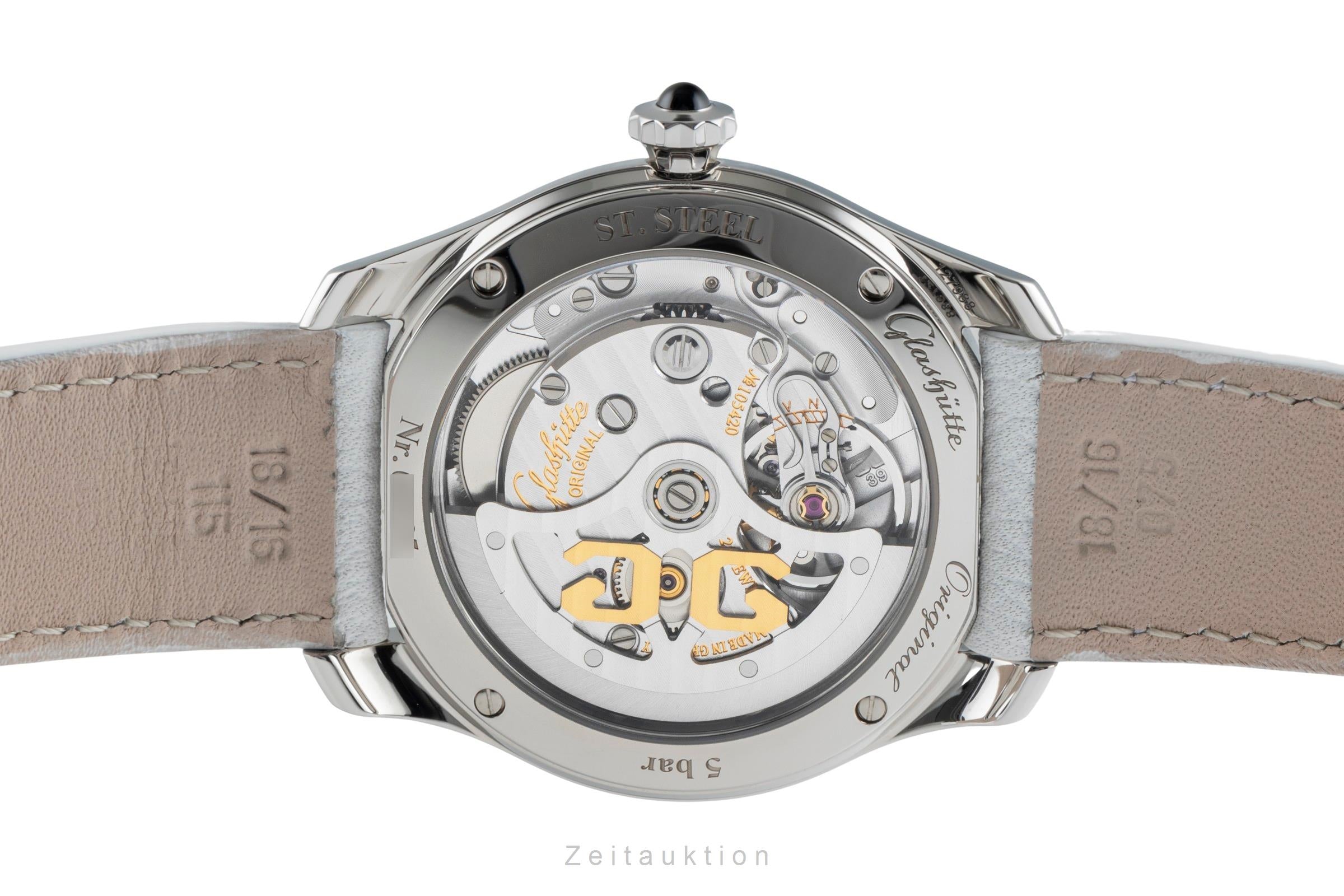 Glashütte Lady Serenade acier automatique montre pour femmes 1-39-22-08-02-44 LP: 5800EUR  [2505404]