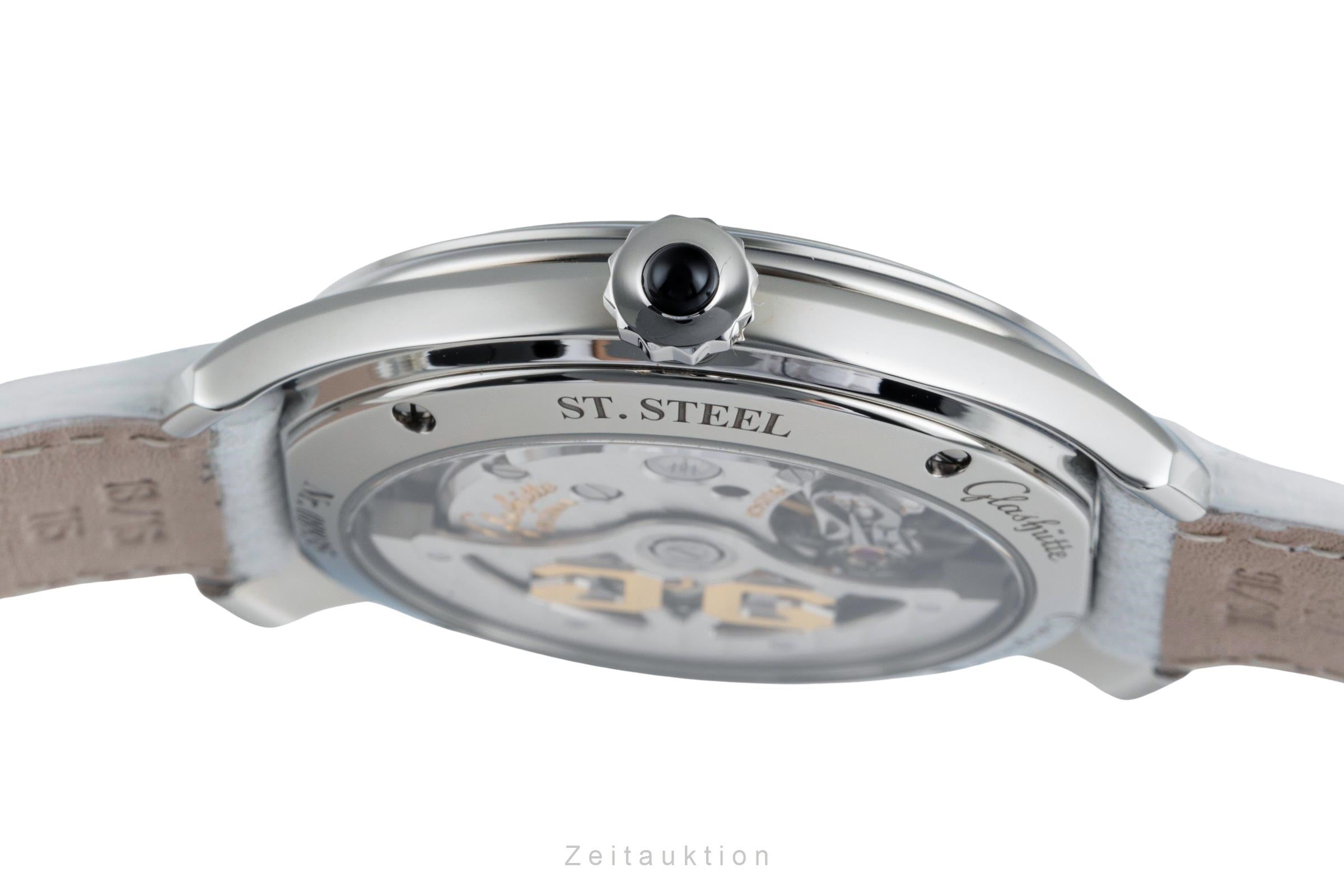 Glashütte Lady Serenade acier automatique montre pour femmes 1-39-22-08-02-44 LP: 5800EUR  [2505404]