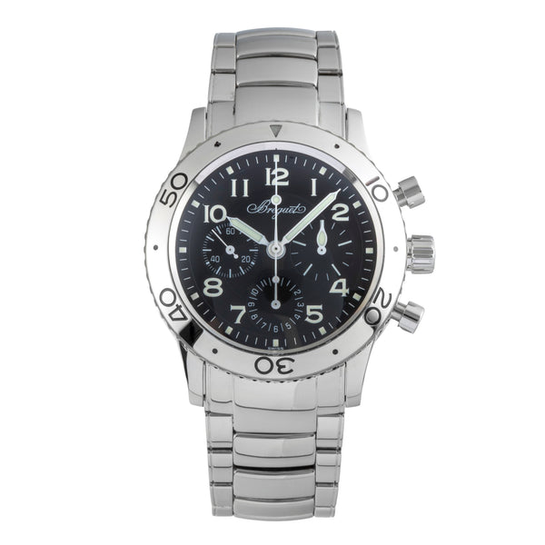 Breguet Type XX chronographe acier automatique montre pour hommes 3800/ST/92/SW9  [2505406]