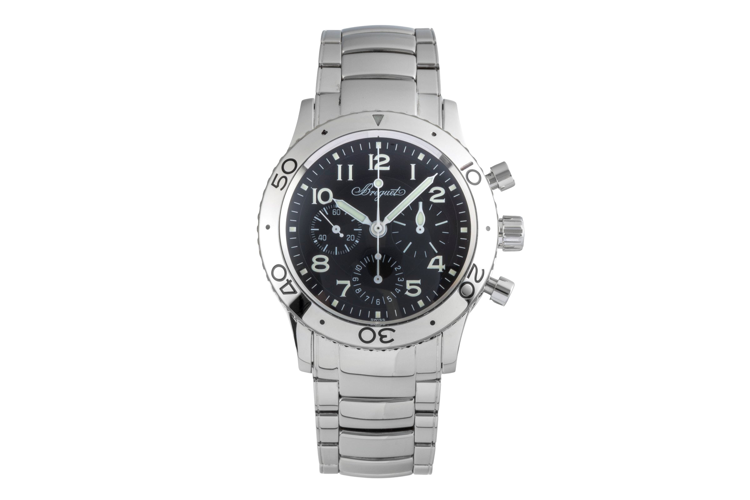 Breguet Type XX chronographe acier automatique montre pour hommes 3800/ST/92/SW9  [2505406]