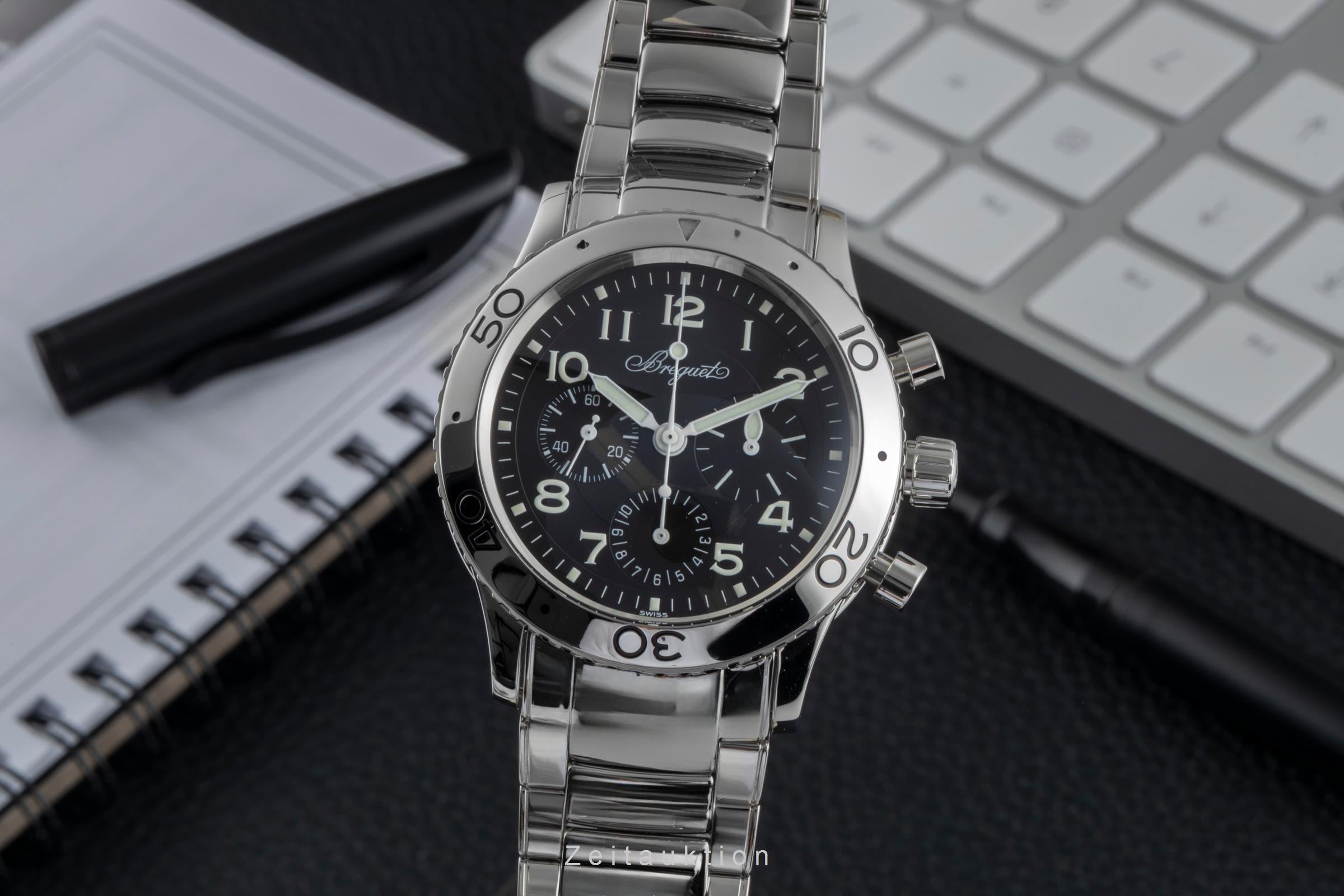 Breguet Type XX chronograph steel automatic Kal. Cal. 582/1 Ref