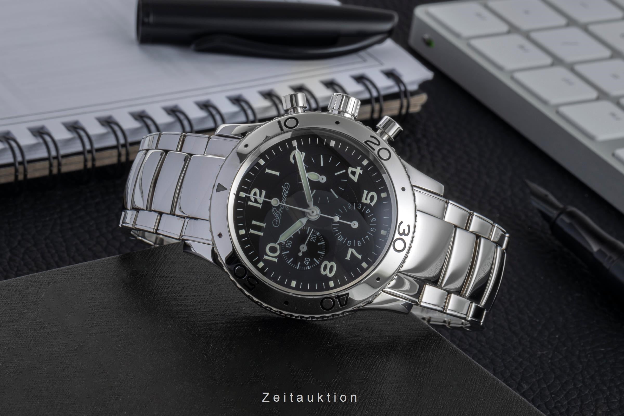 Breguet Type XX chronographe acier automatique montre pour hommes 3800/ST/92/SW9  [2505406]