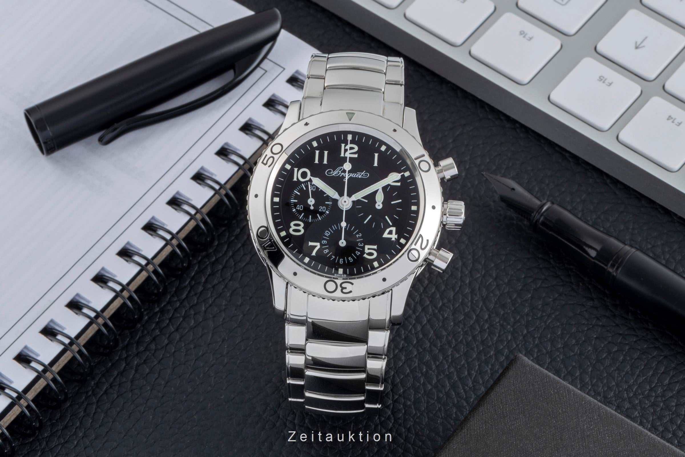 Breguet Type XX chronographe acier automatique montre pour hommes 3800/ST/92/SW9  [2505406]