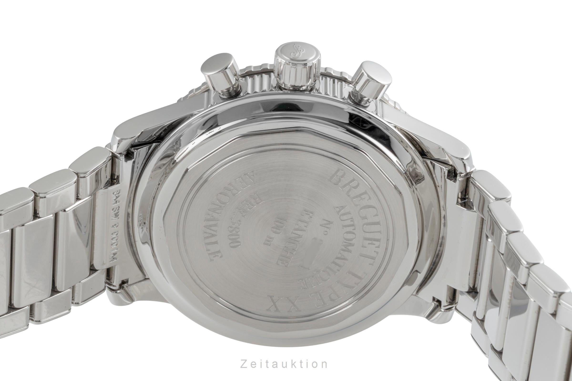 Breguet Type XX chronographe acier automatique montre pour hommes 3800/ST/92/SW9  [2505406]